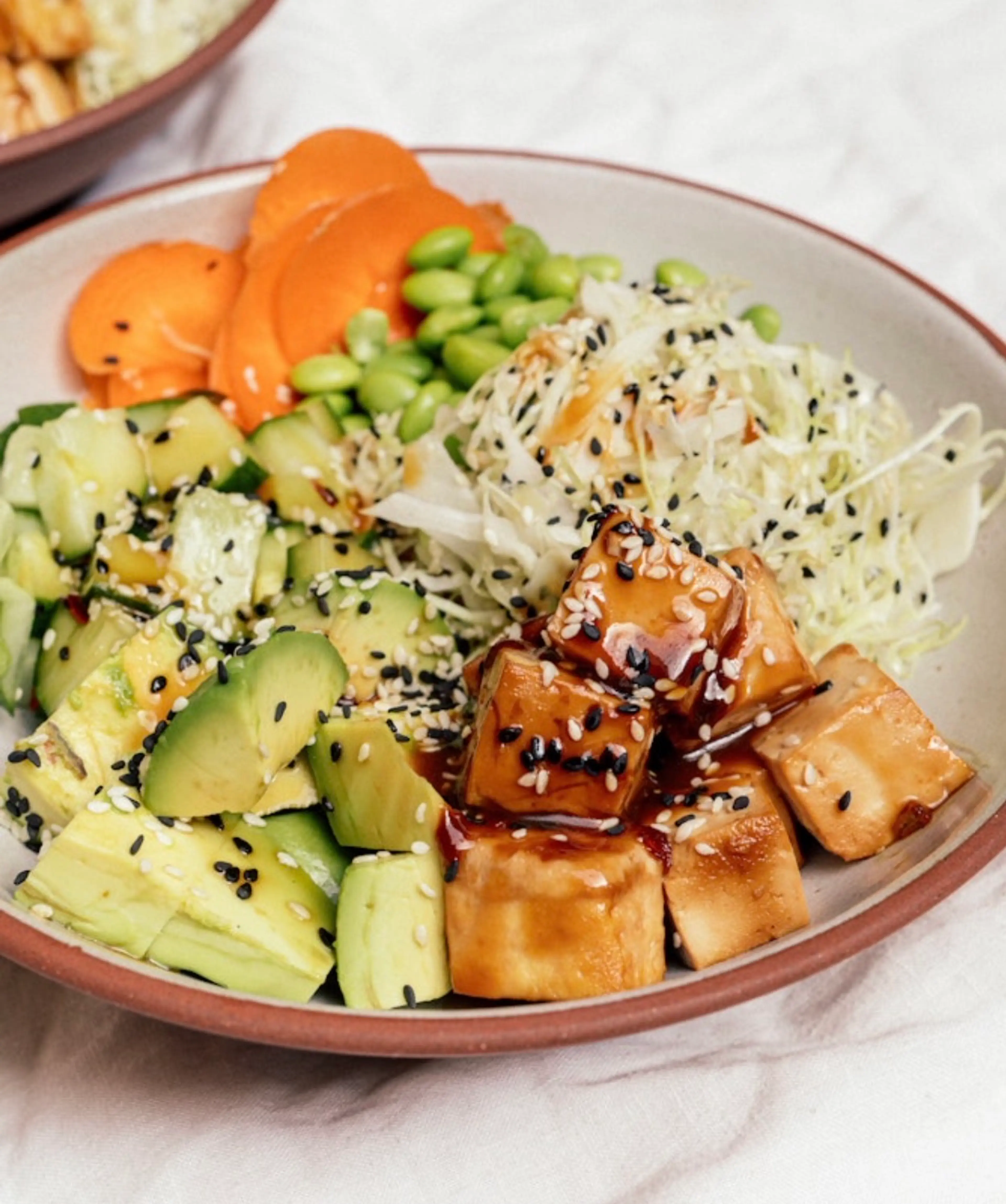 Teriyaki tofu don buri bowls