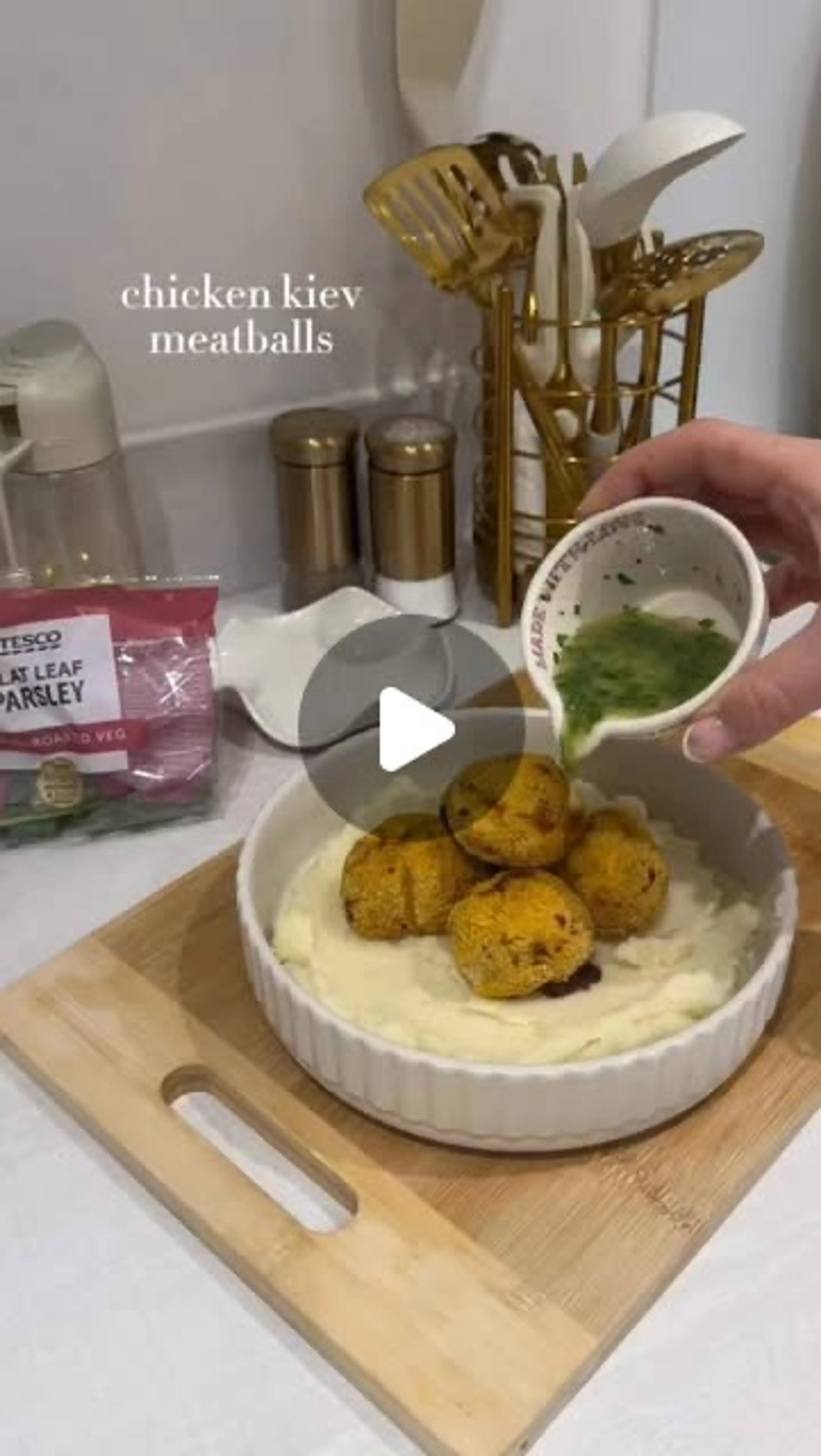 Chicken Kiev Meatballs