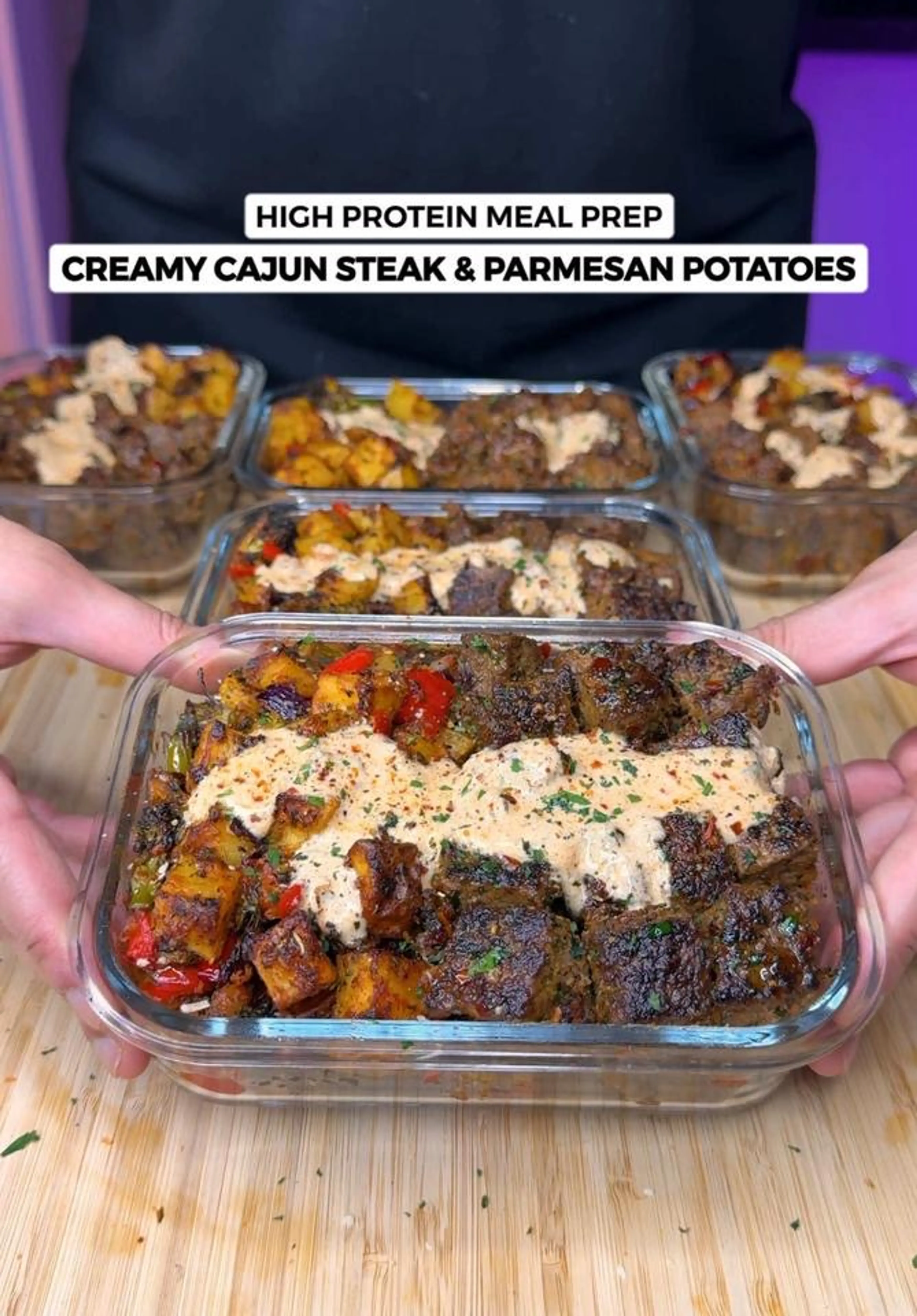 Creamy Cajun Steak & Parmesan Potatoes