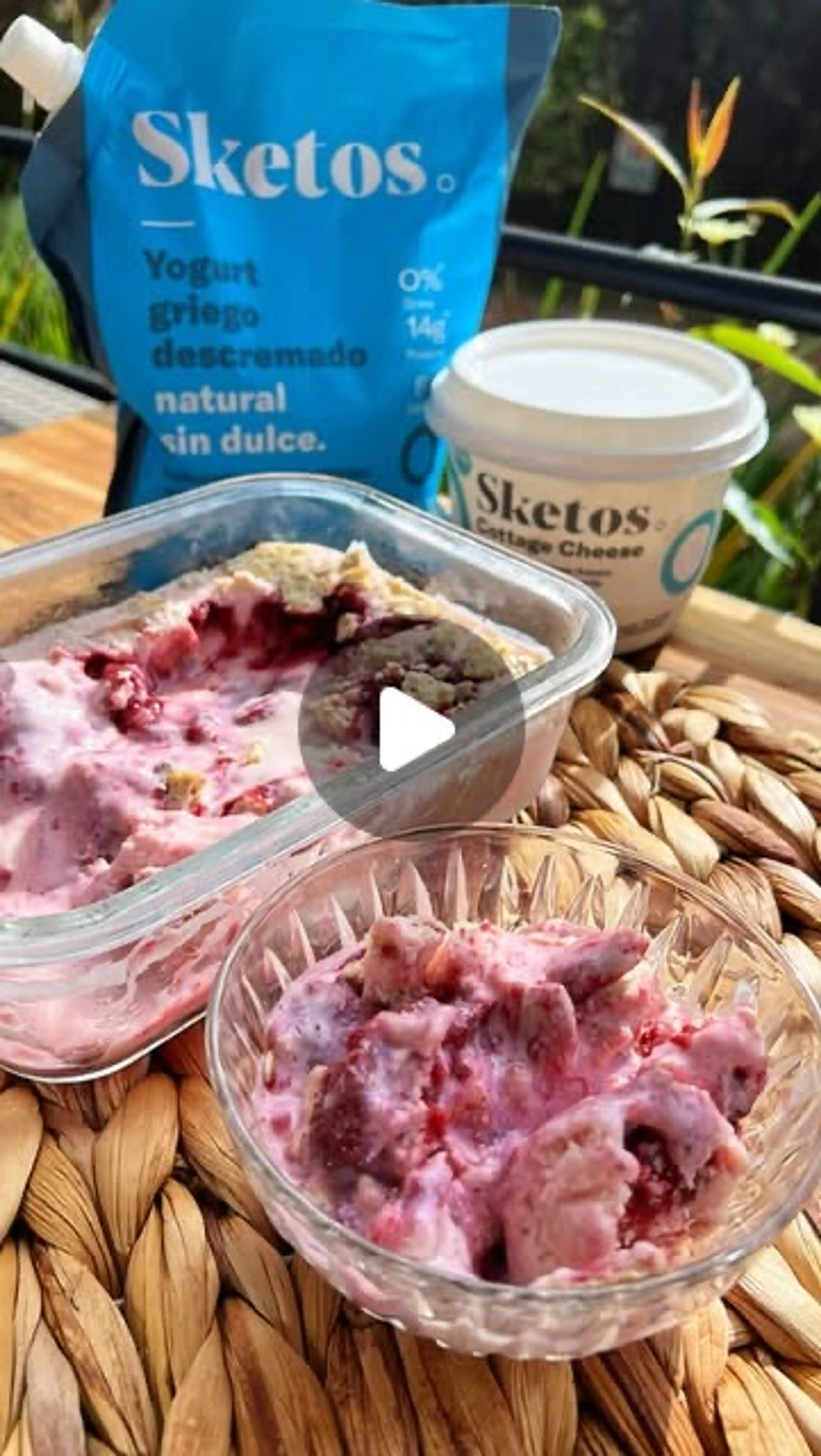 Helado De Cheesecake De Frutos Rojos