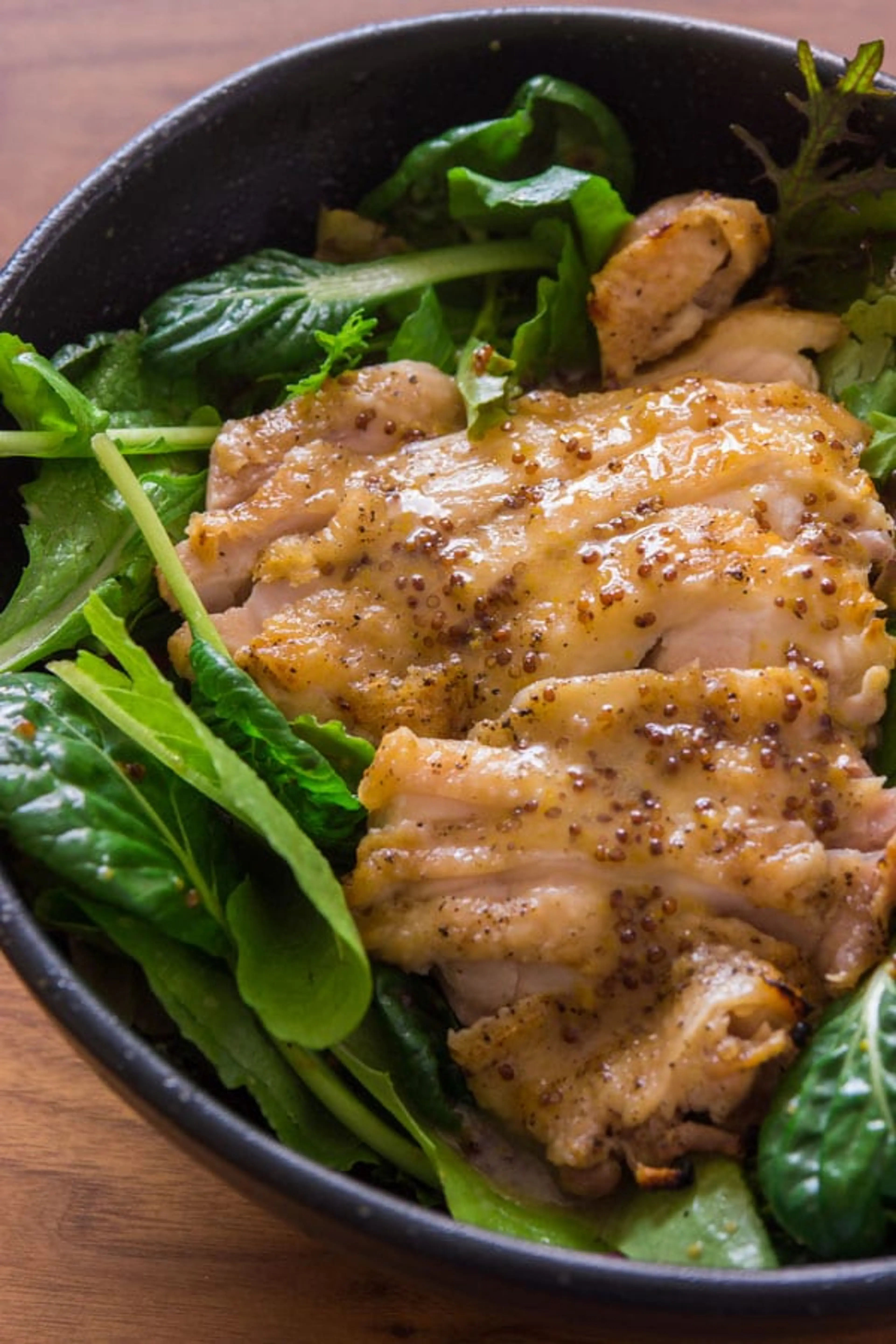Grilled Chicken with Honey Mustard Dressing