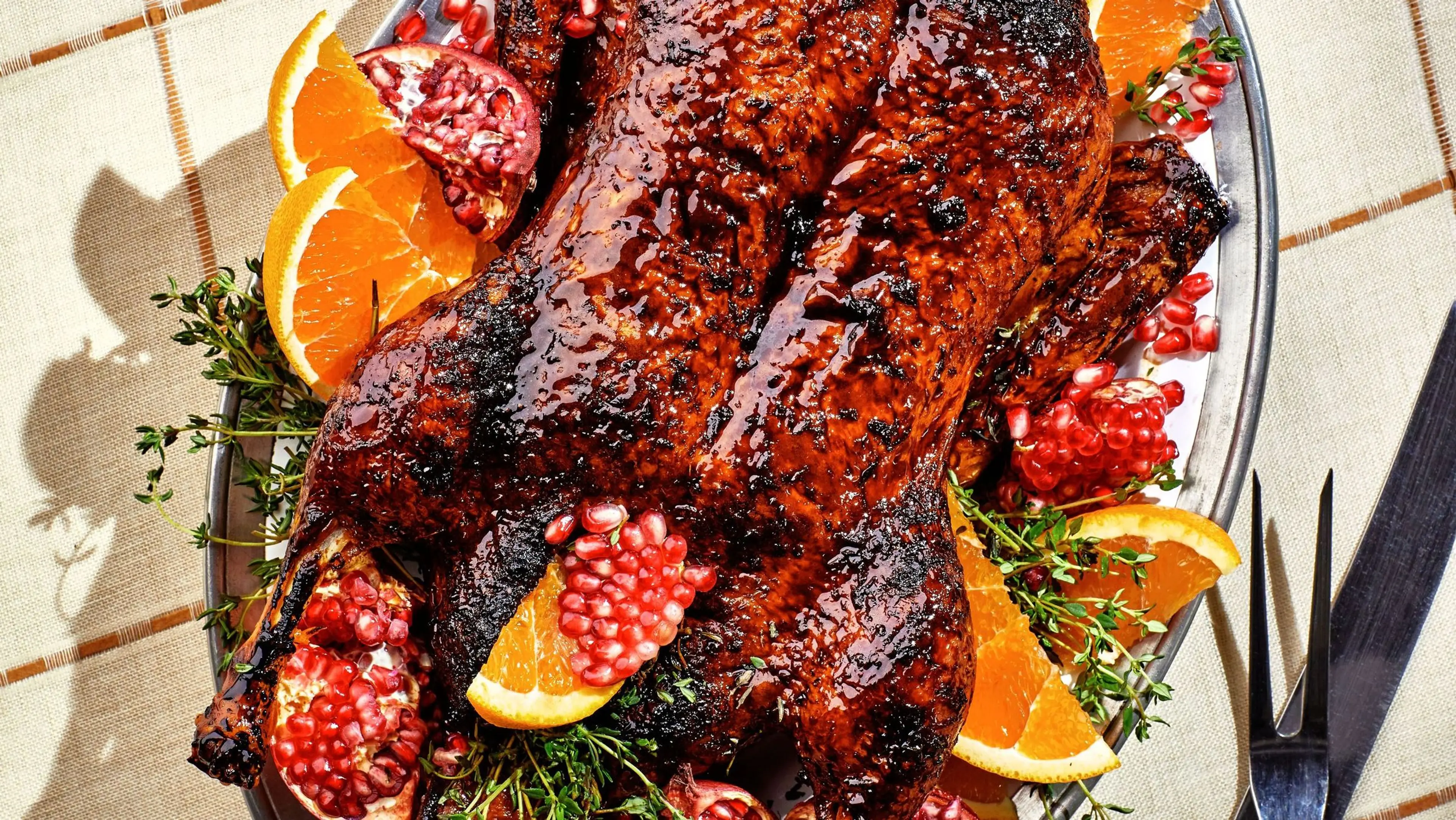 Pomegranate-and-Honey-Glazed Duck With Rice