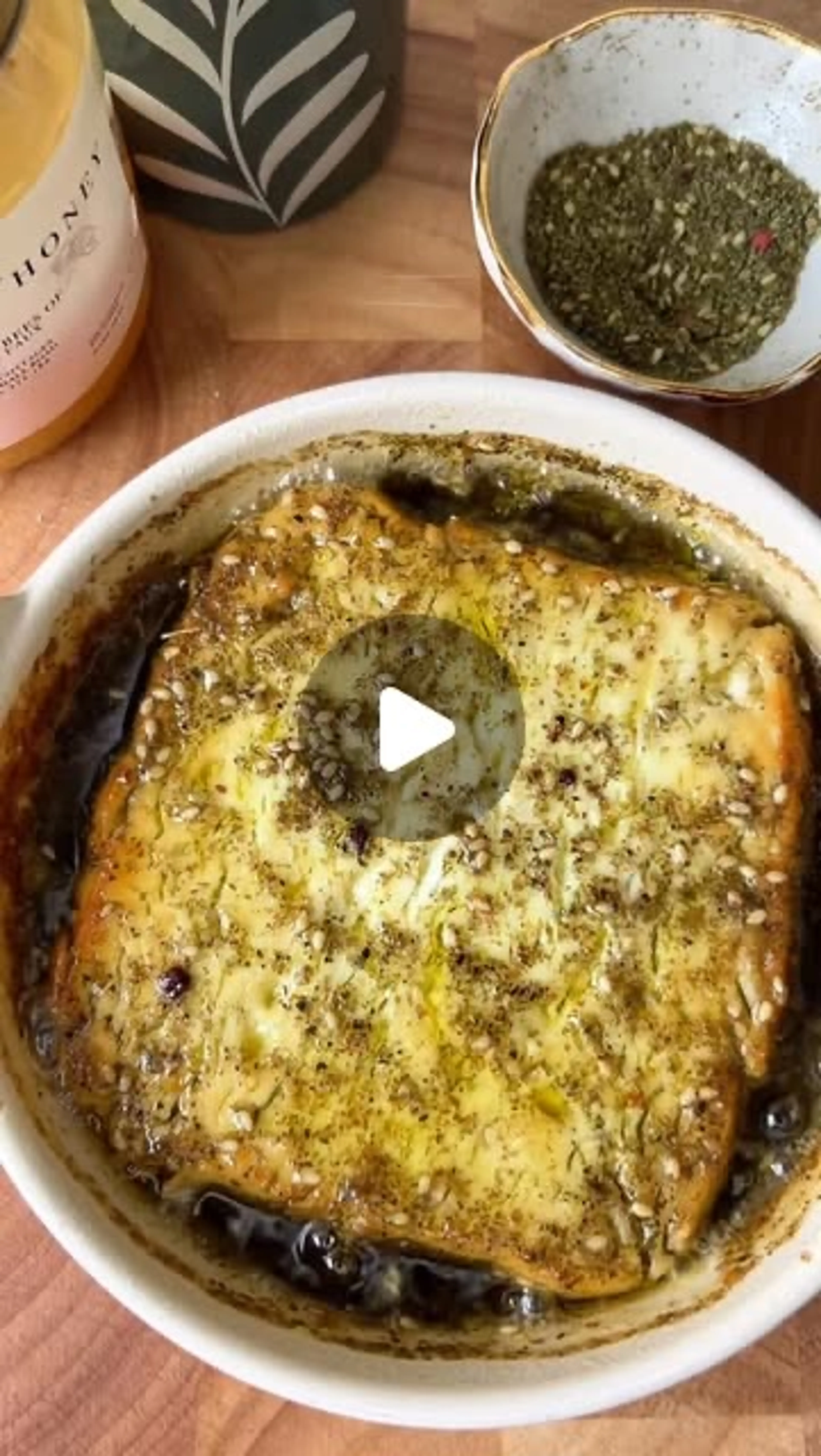Honey & Za’tar Baked Feta