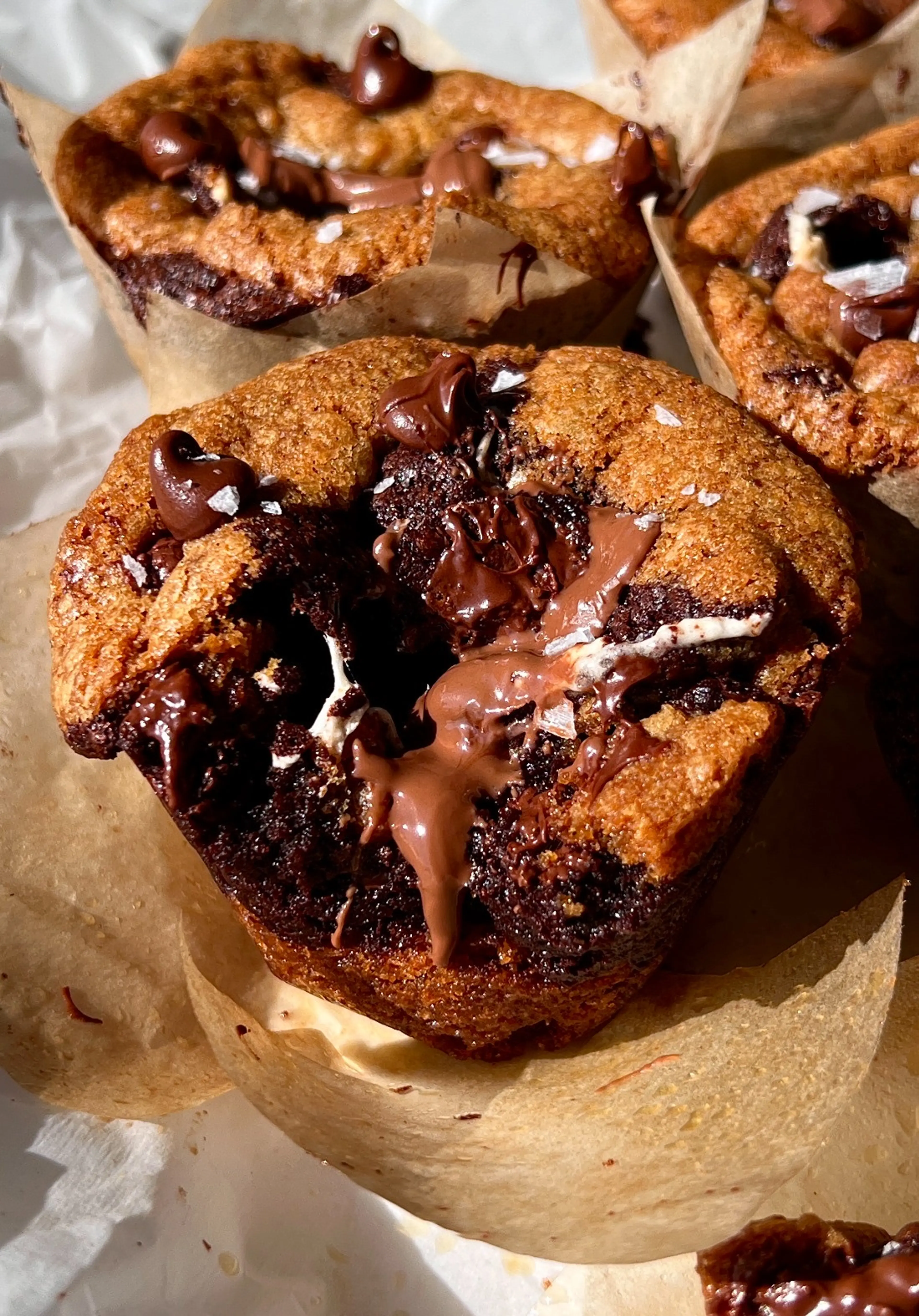 Brown Butter S'mores Brookie Cups