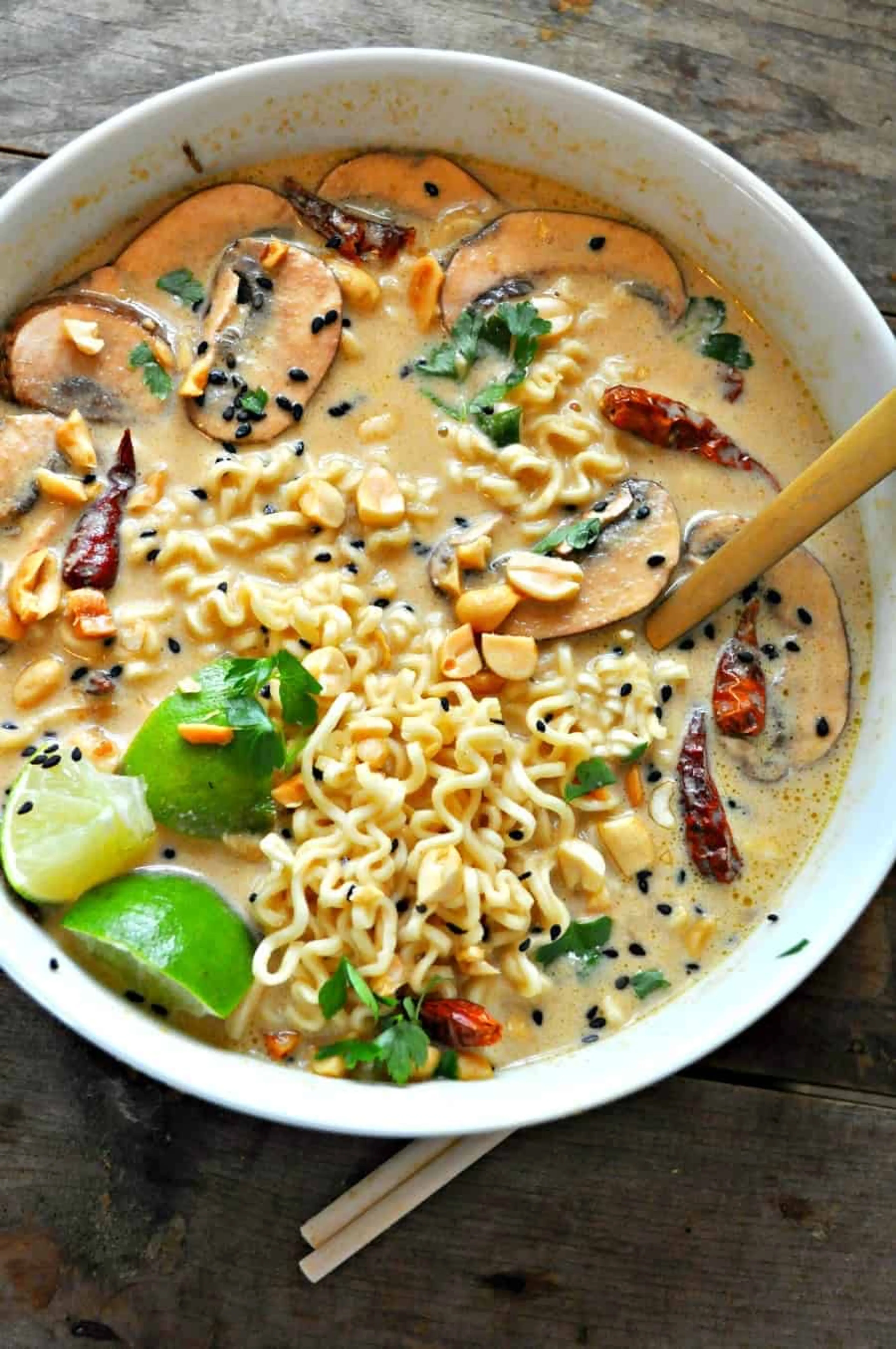Vegan Spicy Thai Peanut Ramen