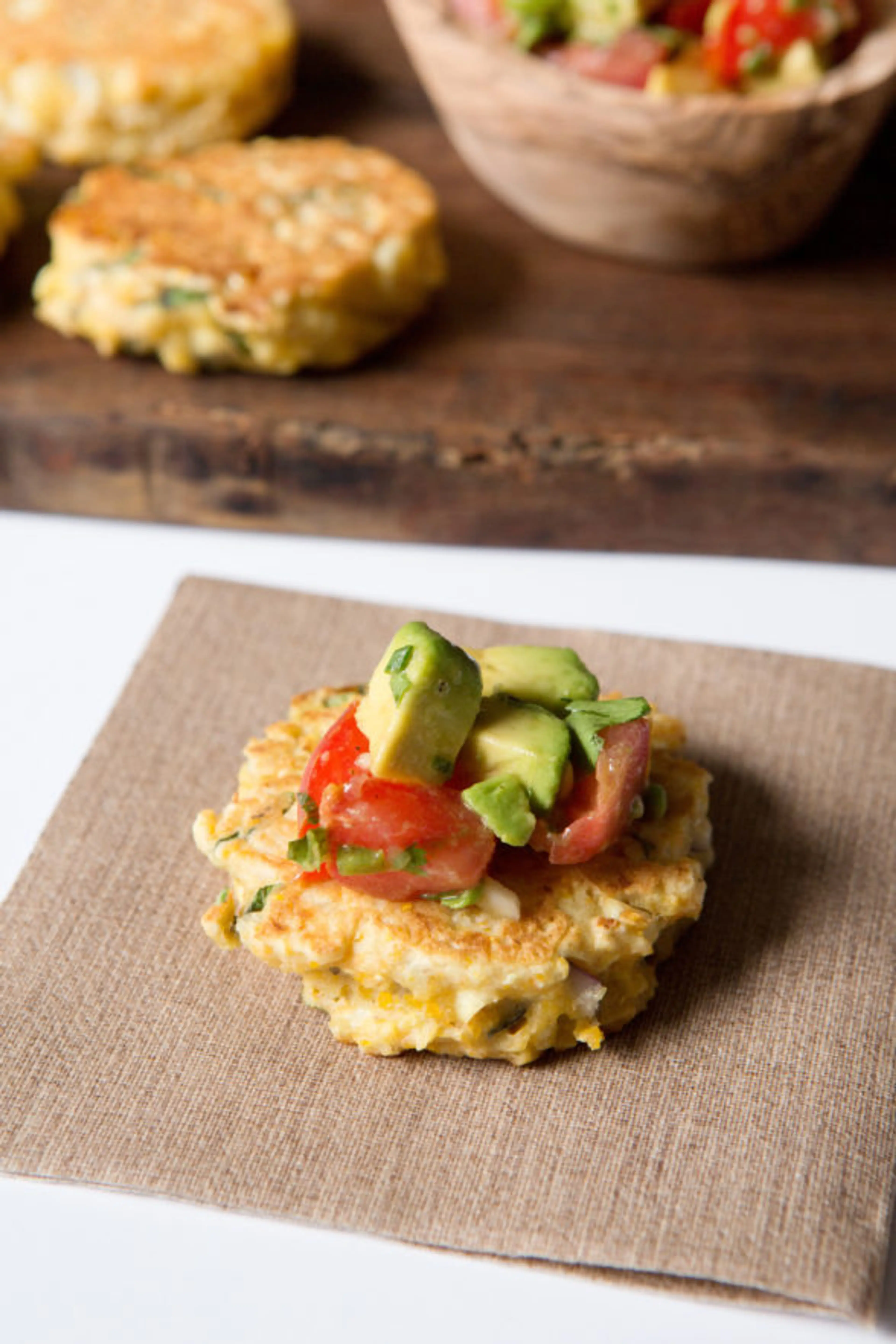 Fresh Corn Cakes With Avocado Salsa Recipe