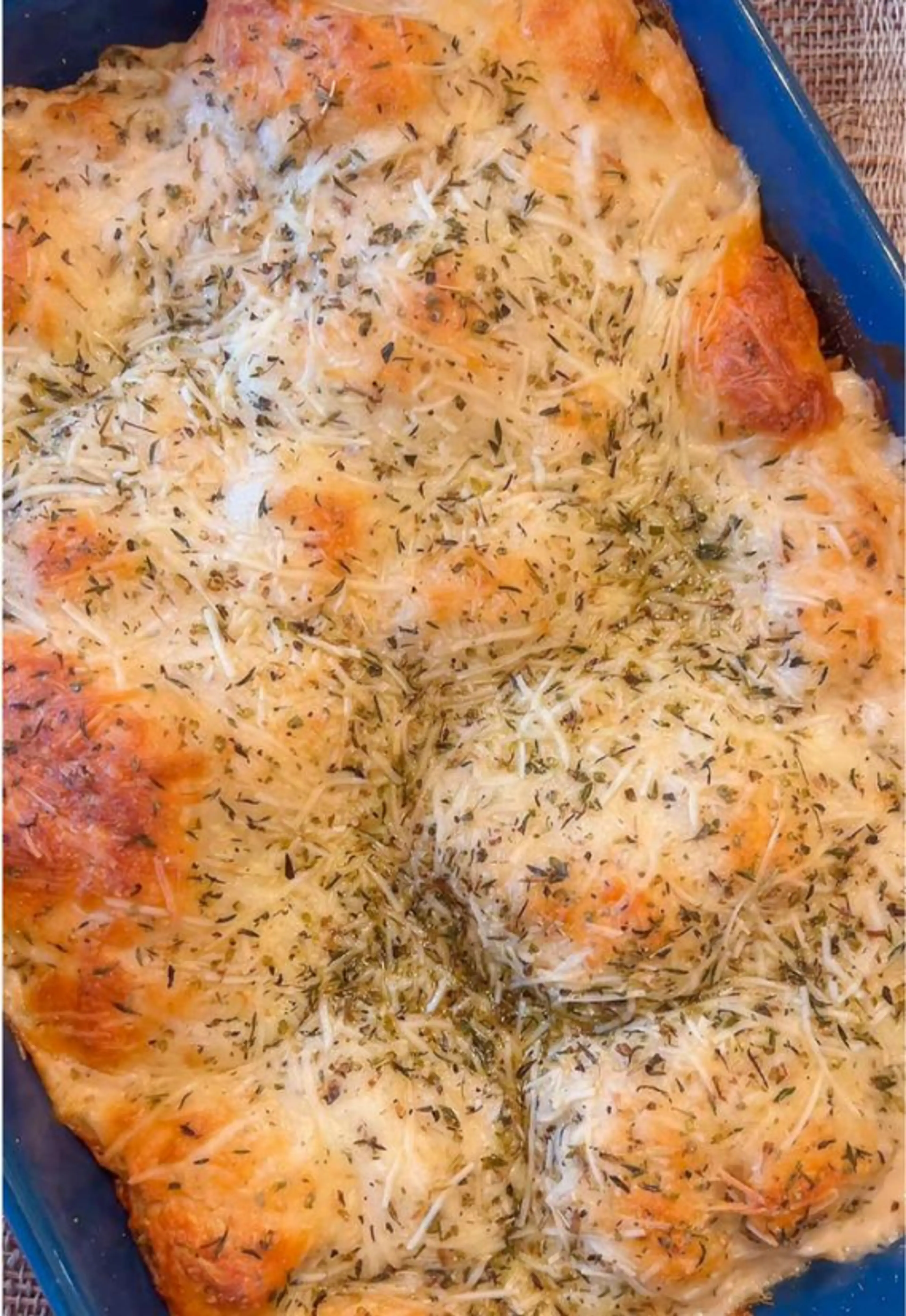 Chicken Alfredo Biscuit Bake
