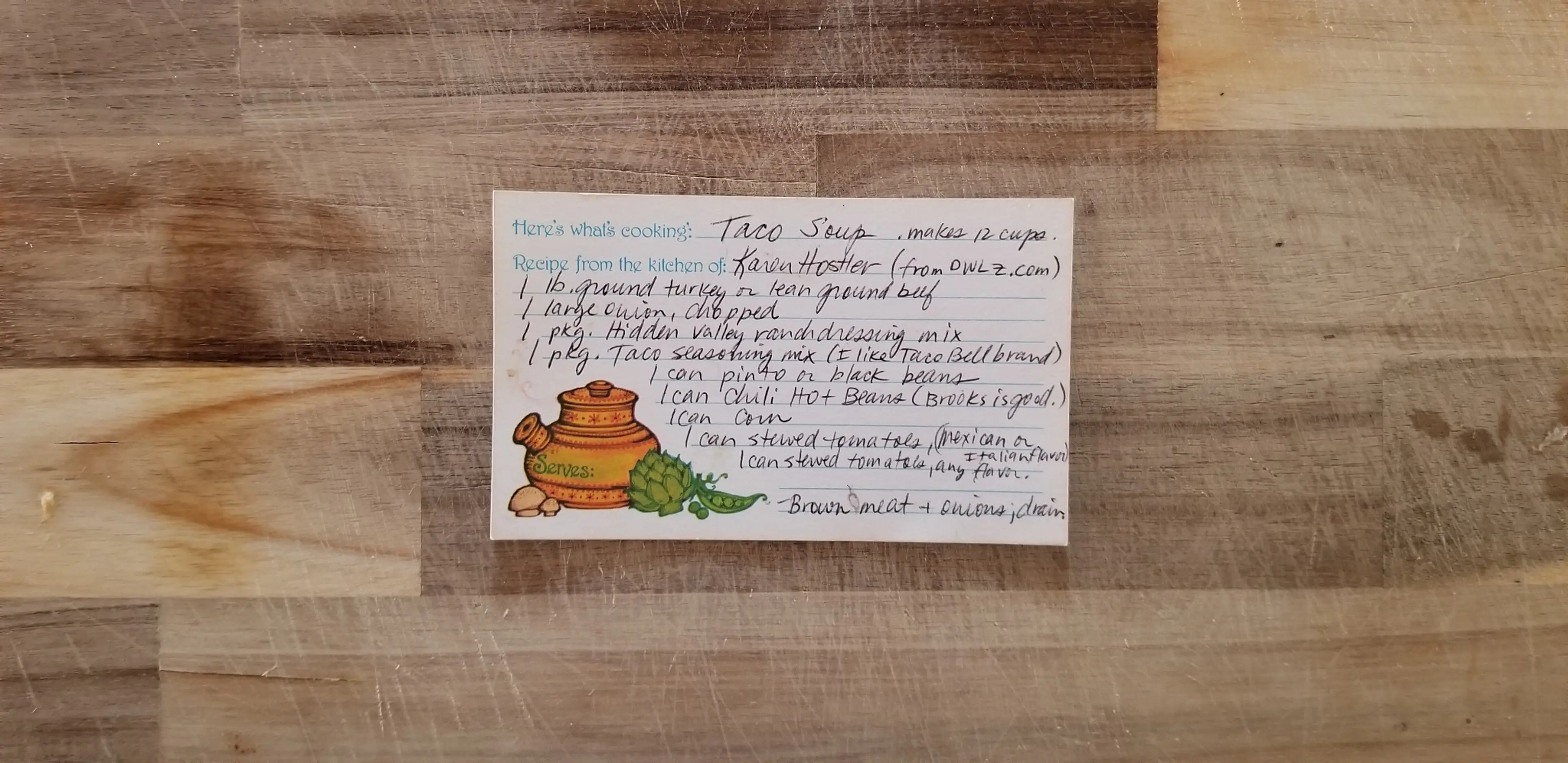 Karen Hostler's Taco Soup