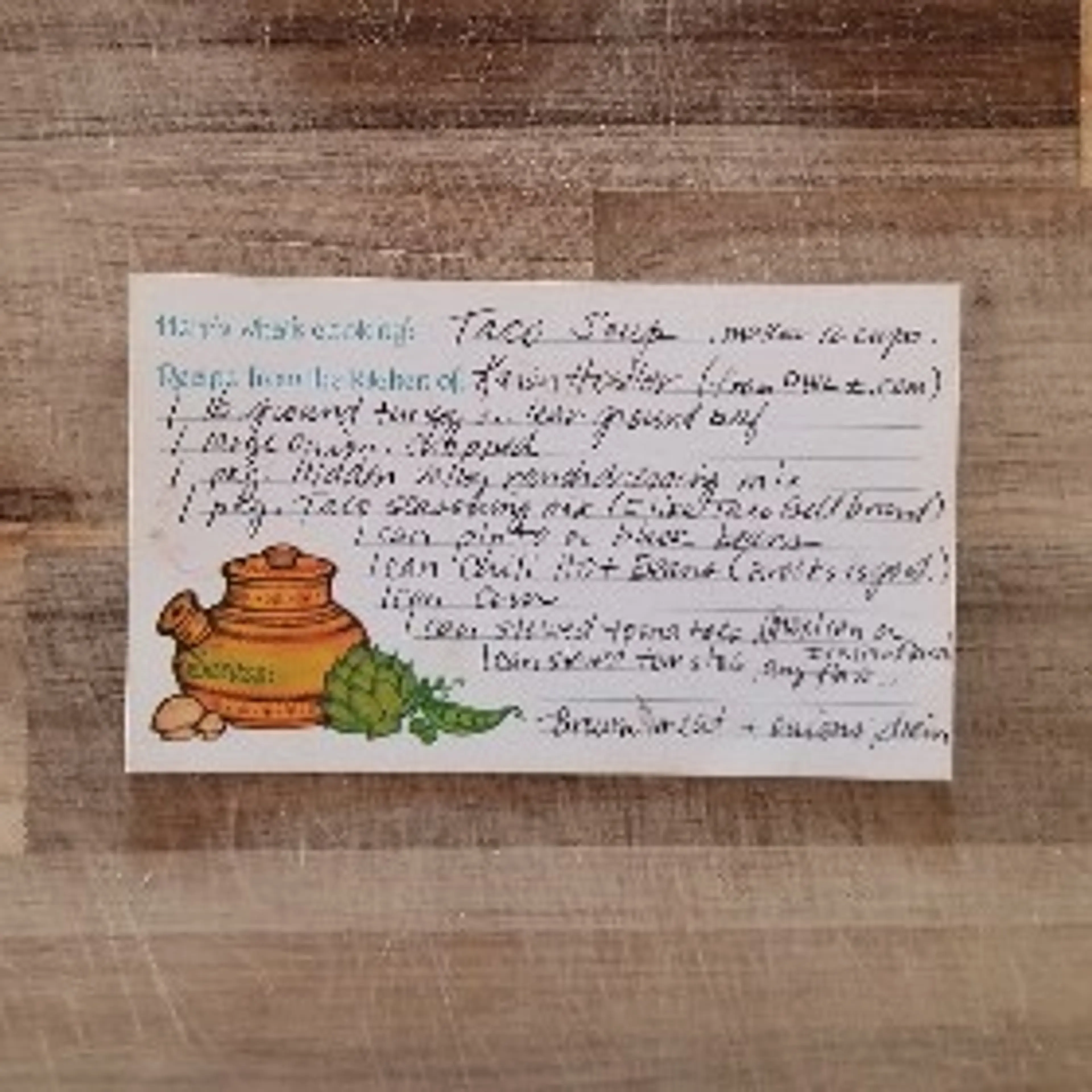 Karen Hostler's Taco Soup