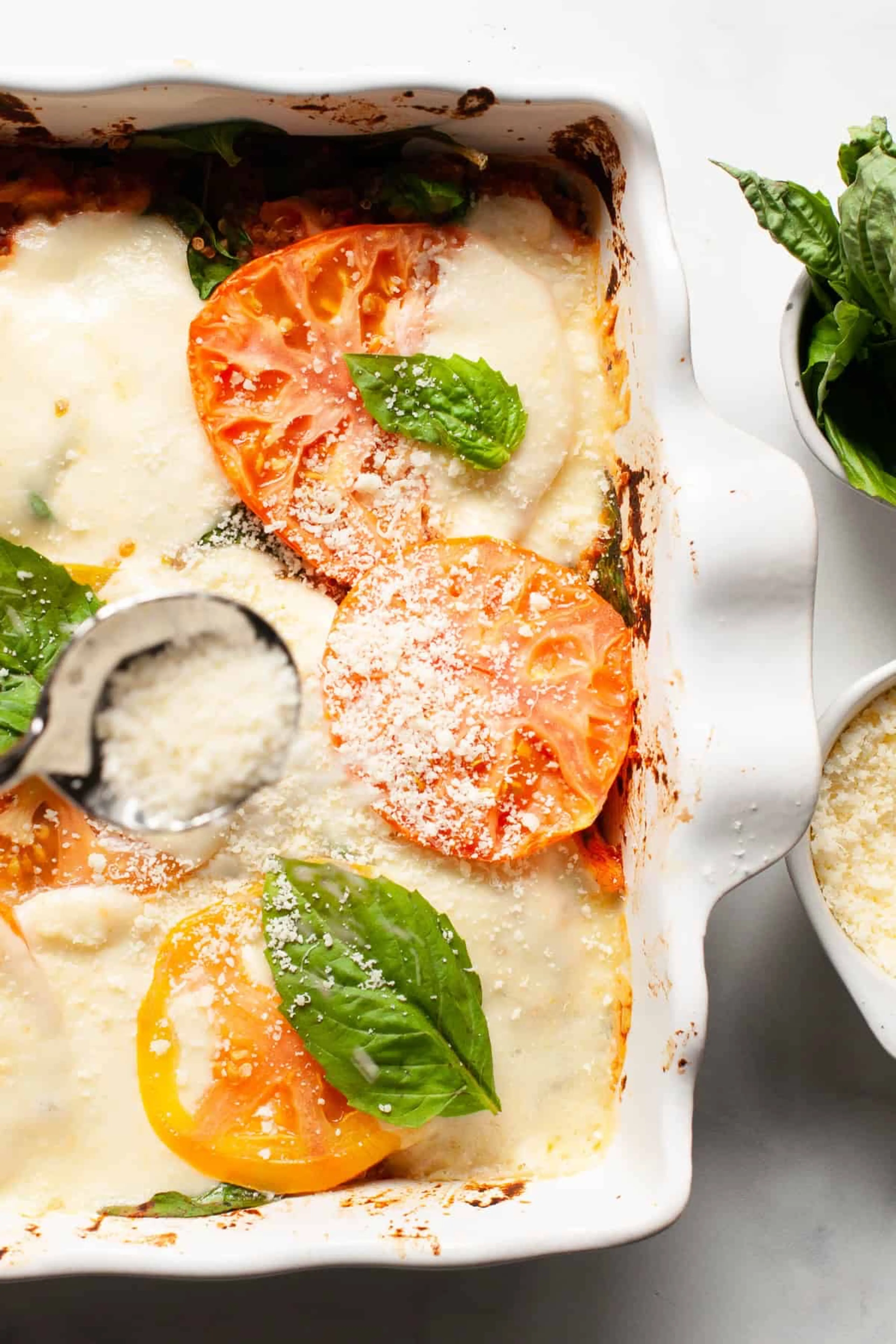Caprese Chicken Quinoa Bake