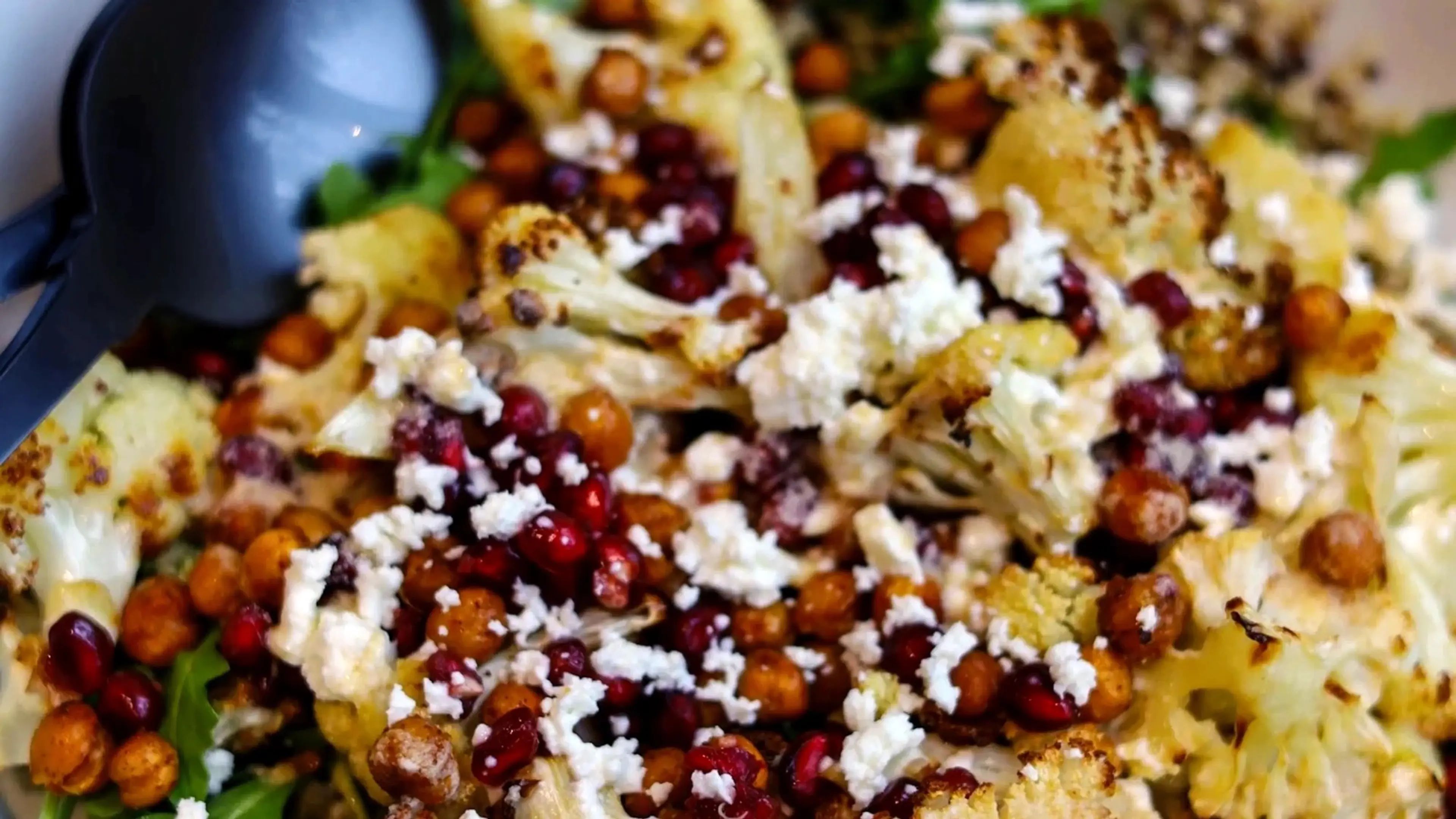 Cauliflower Chickpea Salad