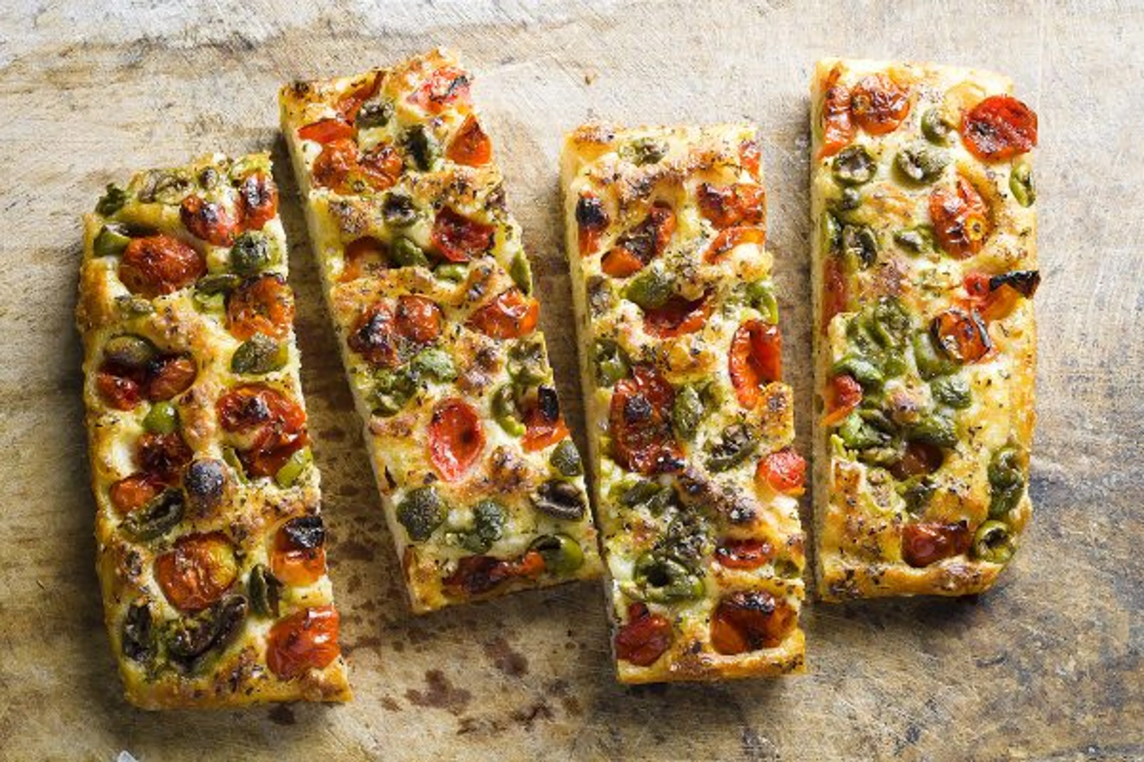 Tomato-Olive Focaccia