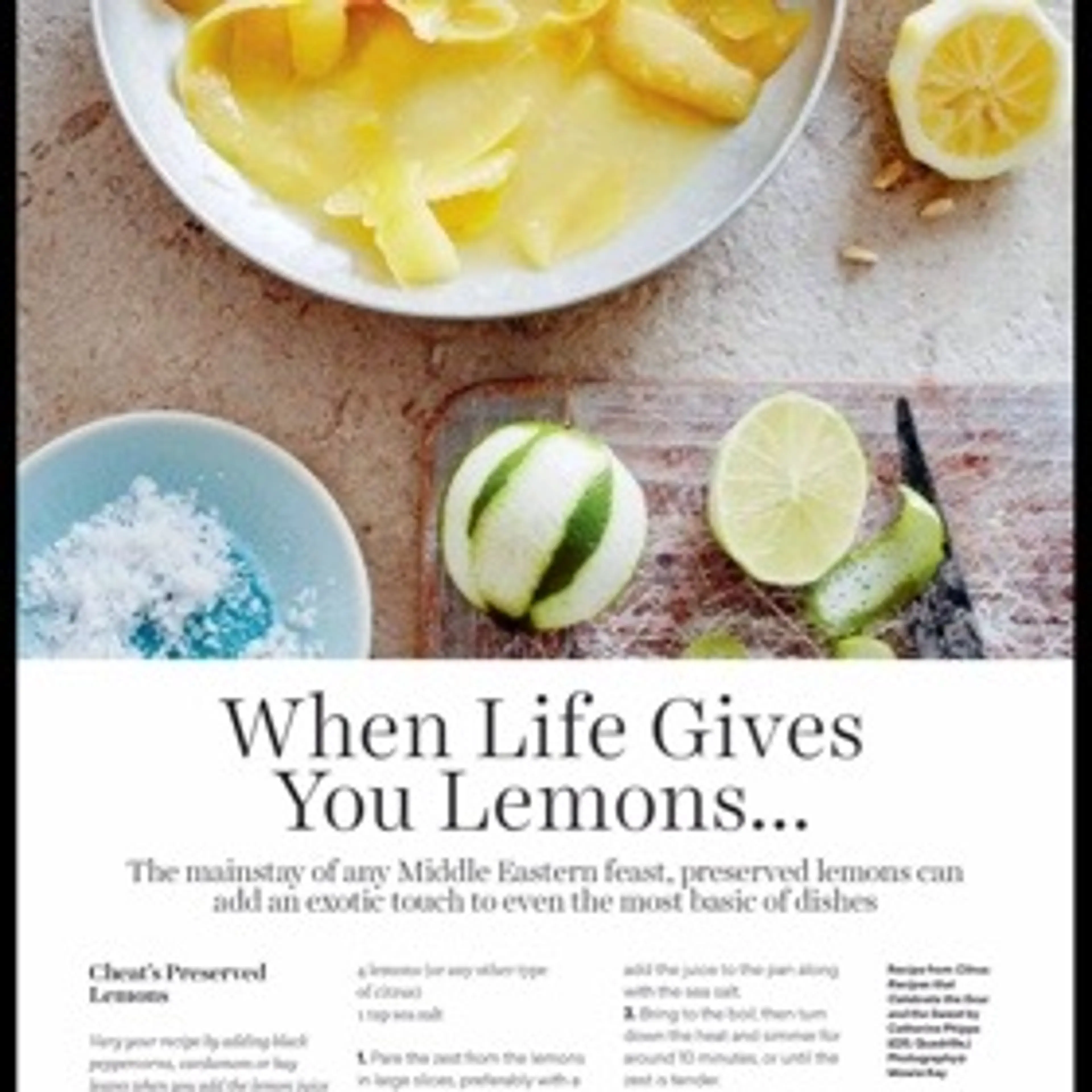 Cheat's Preserved Lemons
