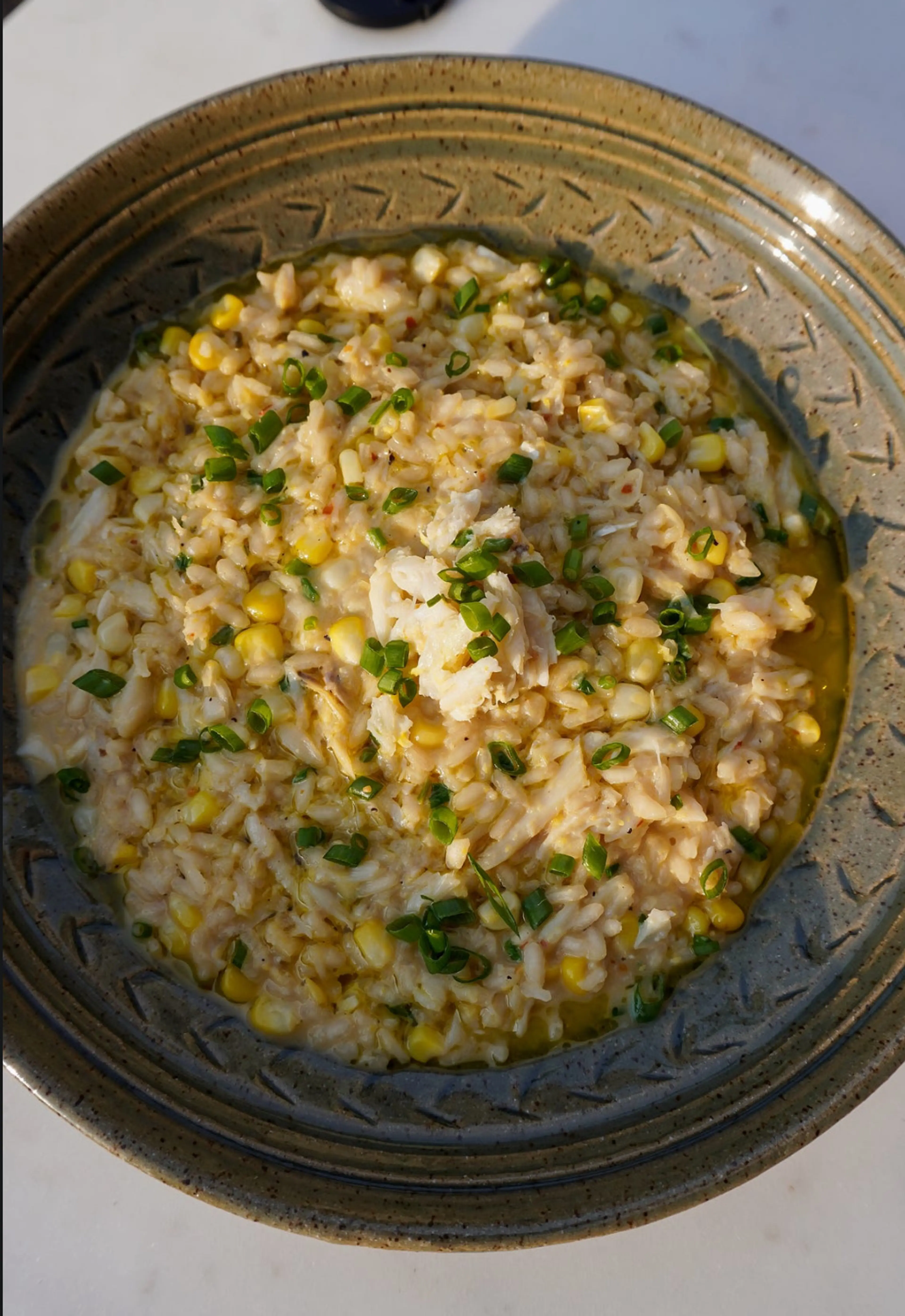 Crab and Corn Risotto