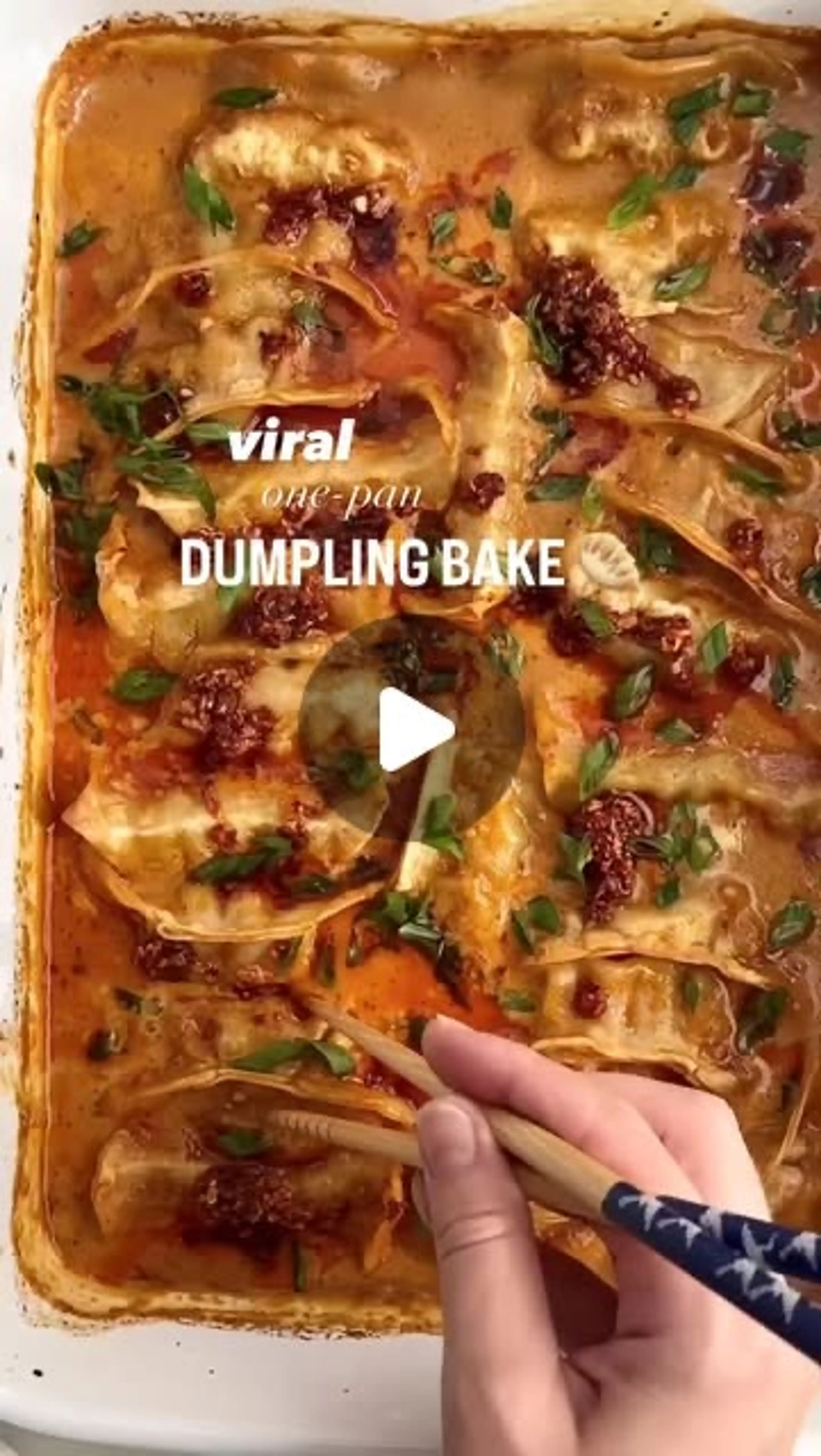 Viral One-pan Dumplings Bake