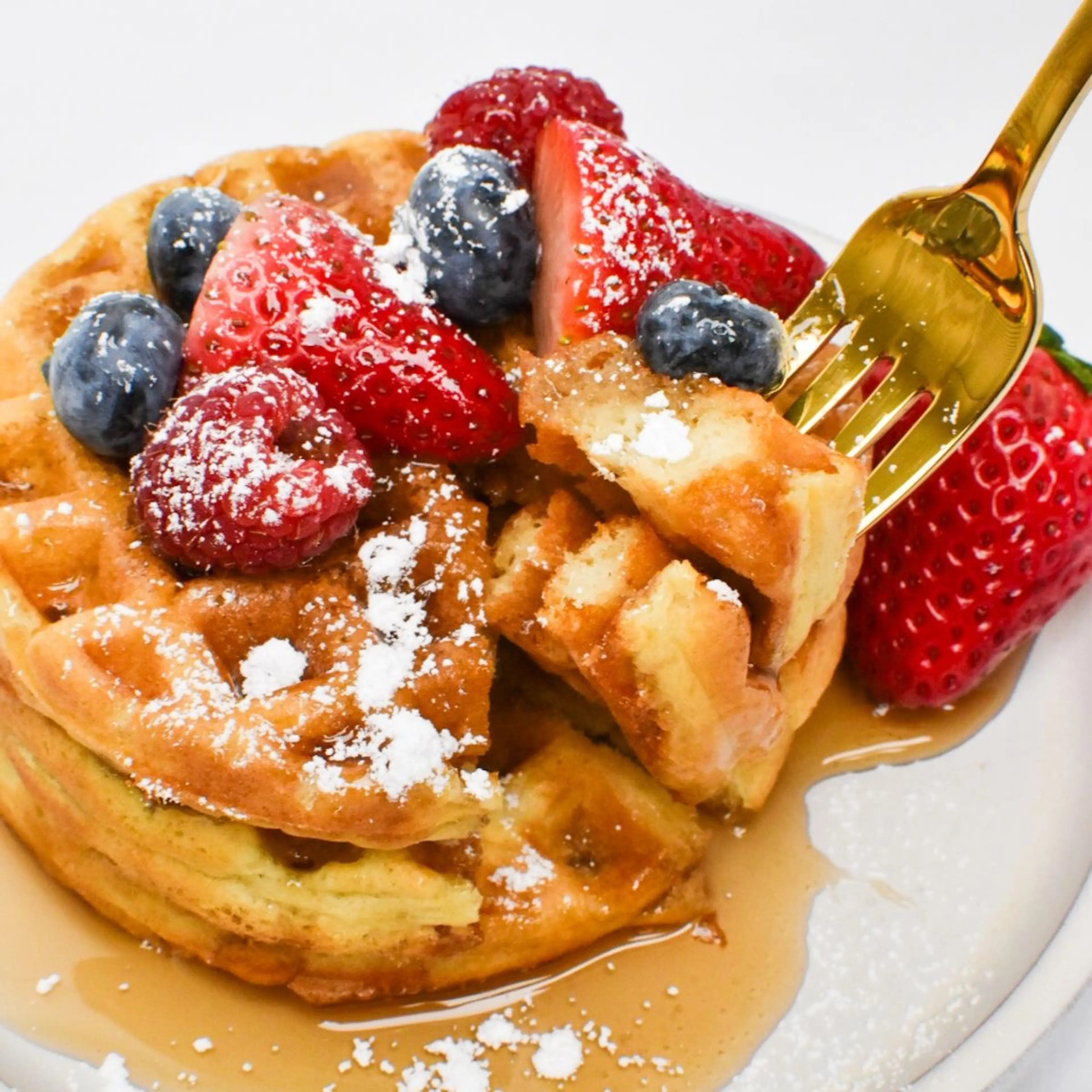 Quick Sourdough Discard Waffles Recipe