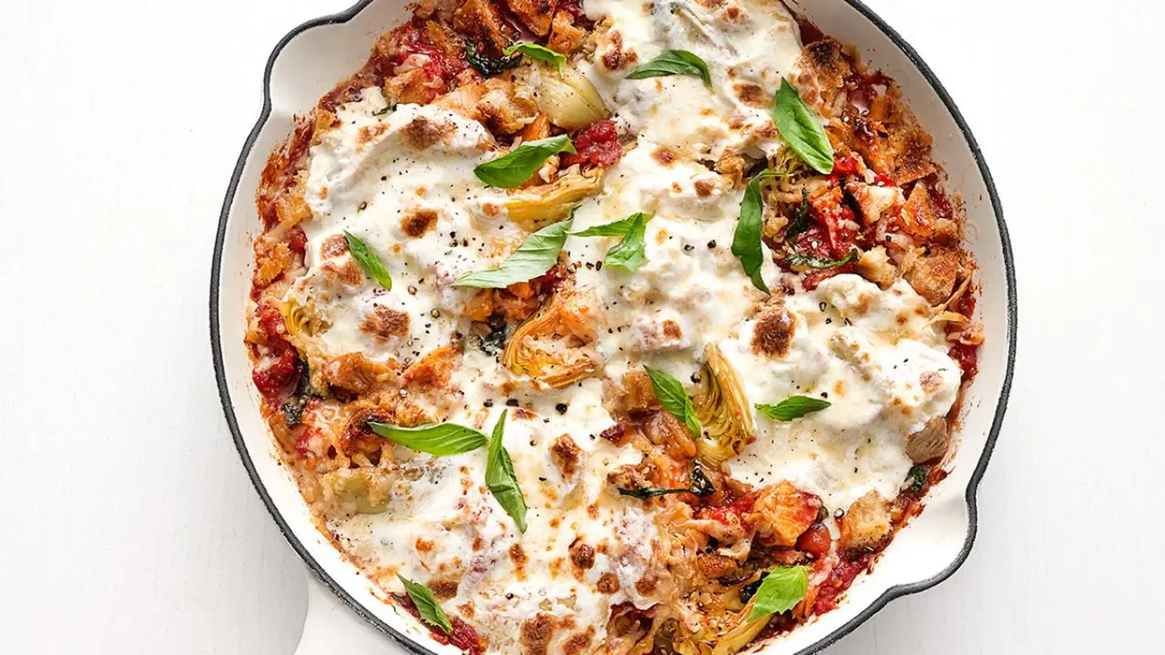 Skillet Chicken Parmesan with Artichokes