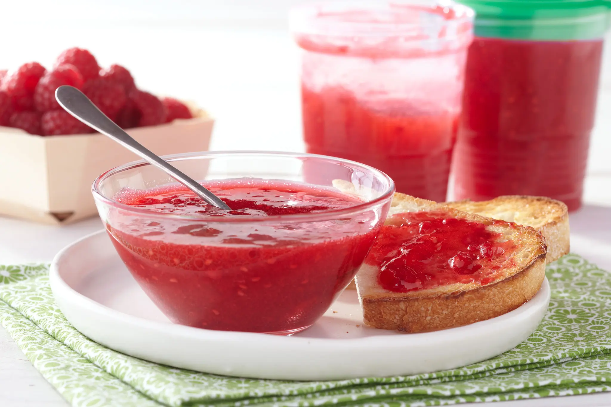 30 Minutes to Homemade SURE.JELL Raspberry Freezer Jam