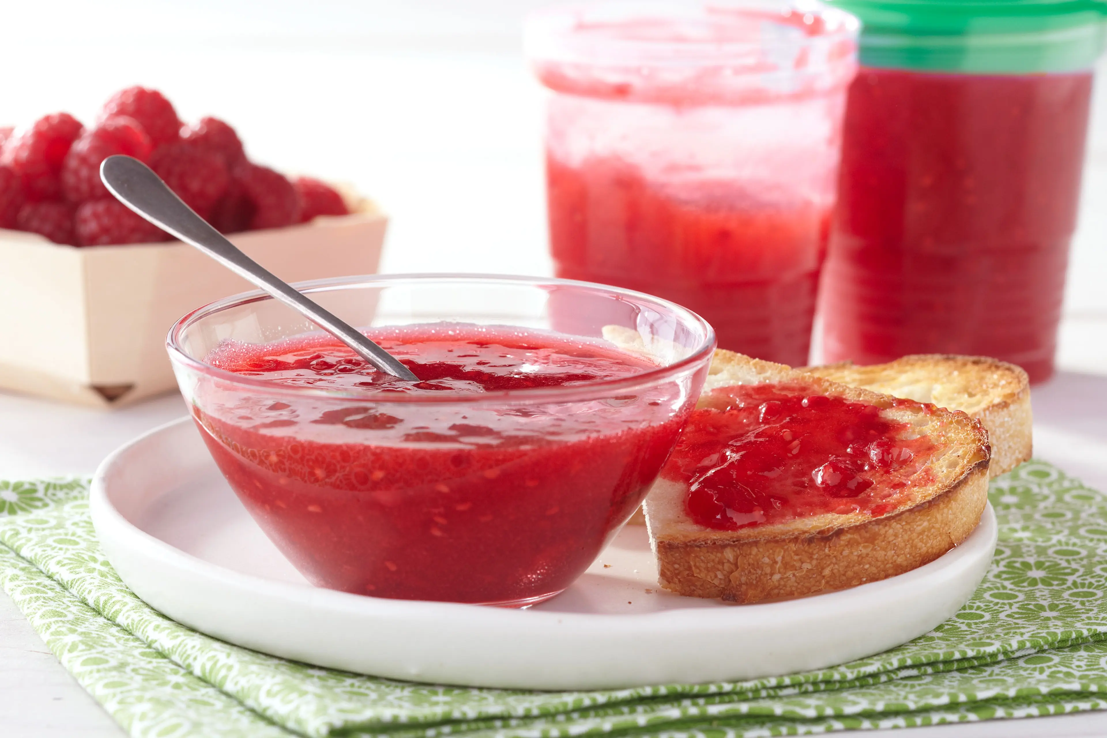 30 Minutes to Homemade SURE.JELL Raspberry Freezer Jam