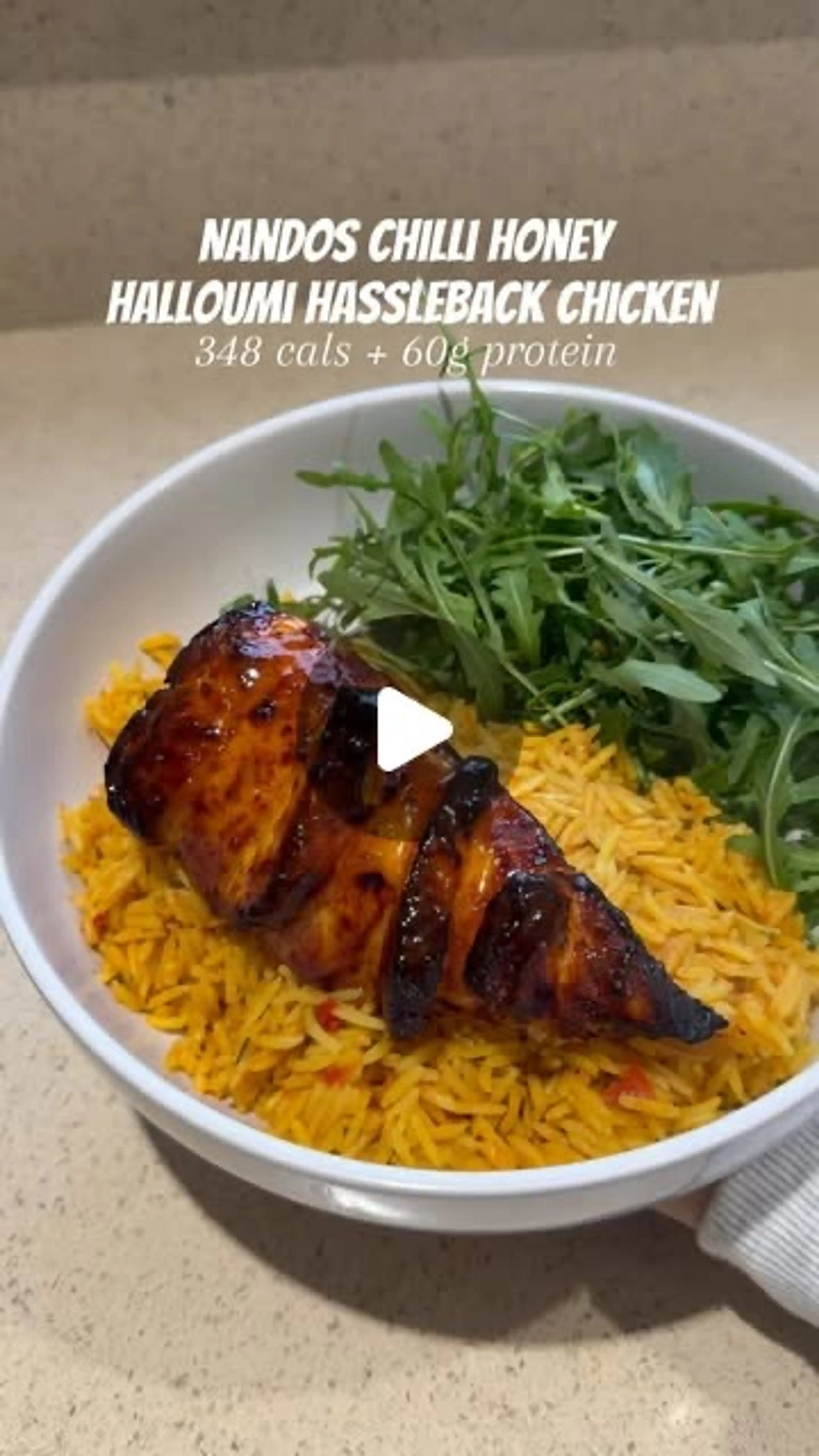 Nandos Chilli Honey Halloumi Hassleback Chicken