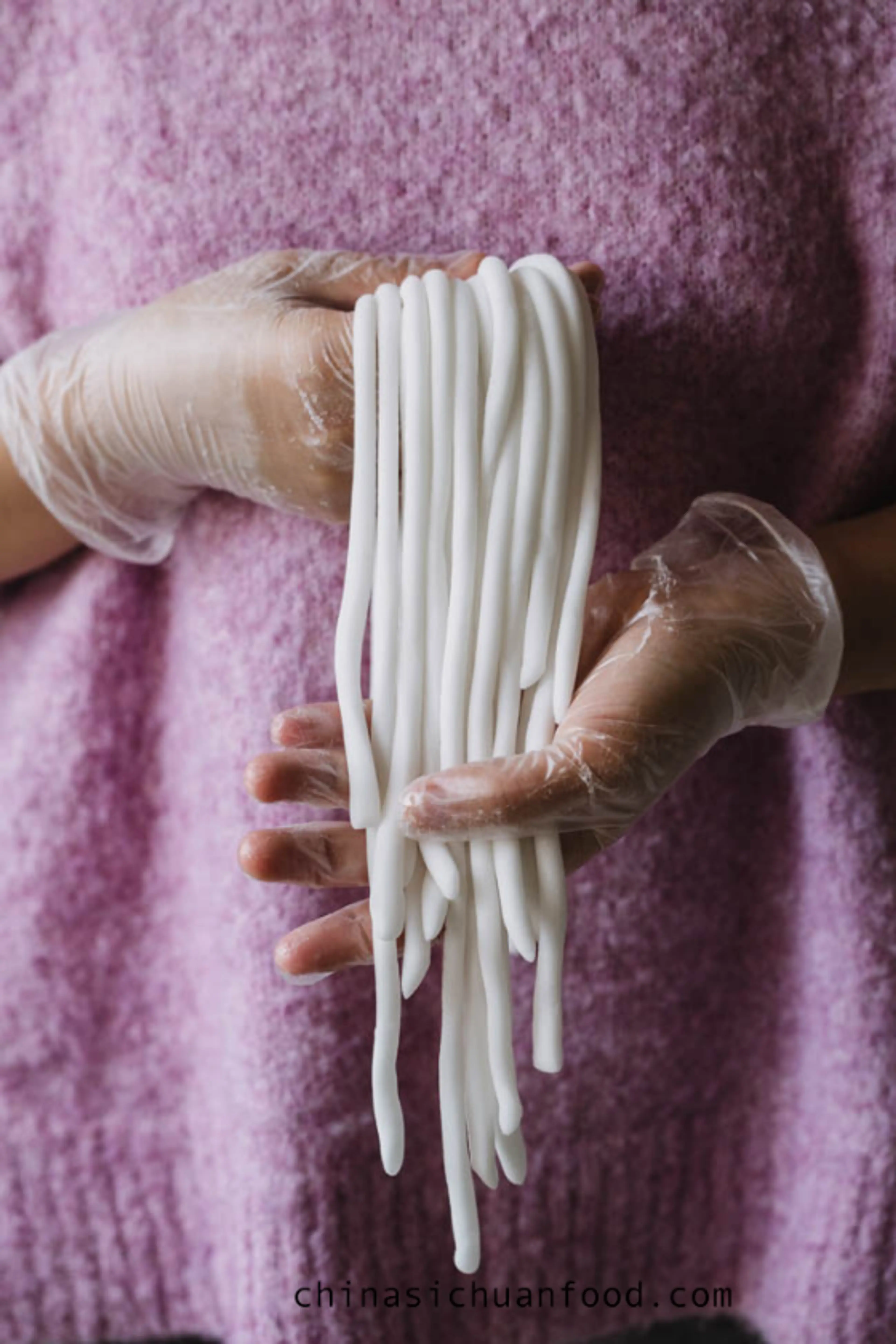 Handmade potato noodles