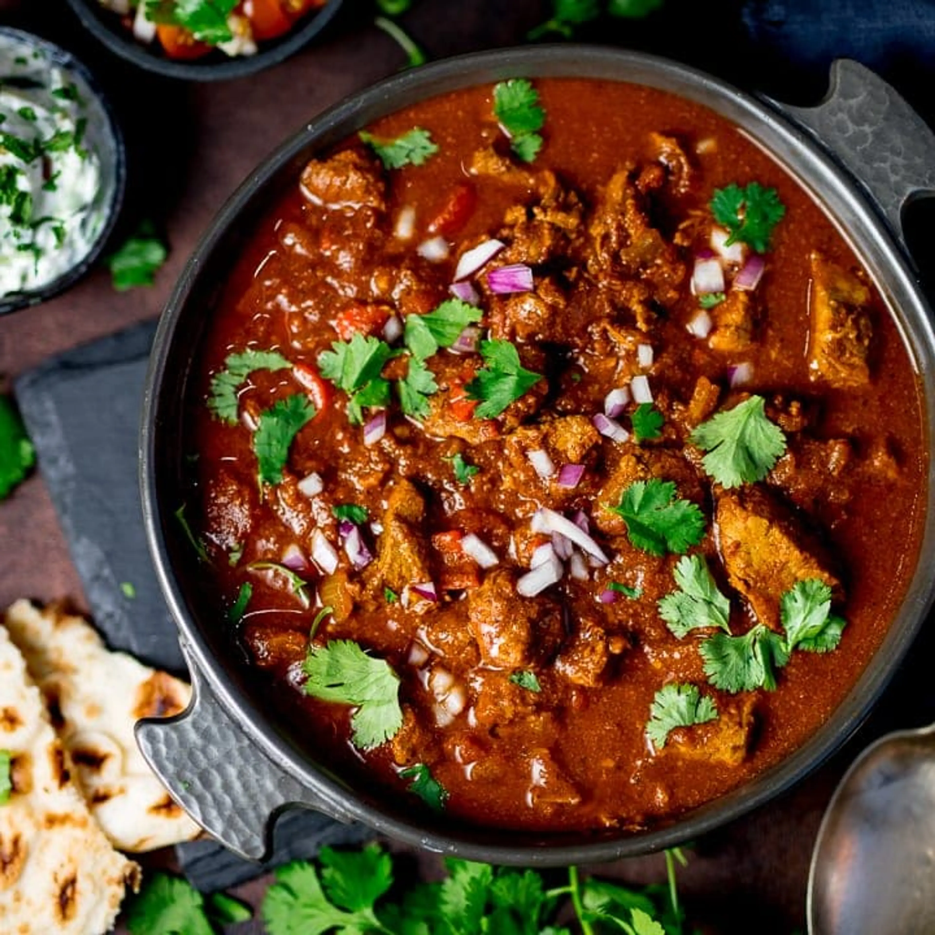 Lighter Slow Cooked Spicy Beef Curry