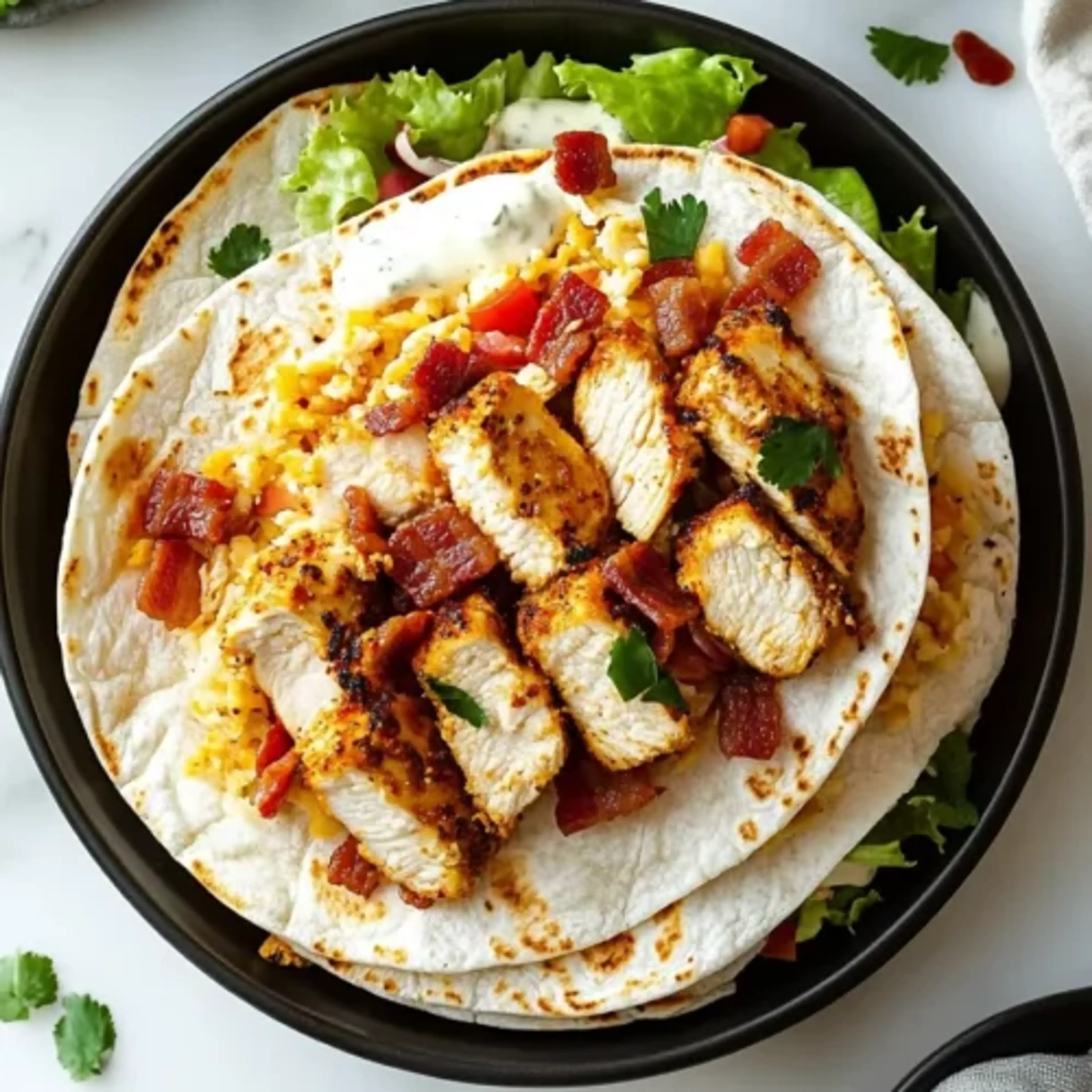 Crispy Chicken Bacon Ranch Wrap