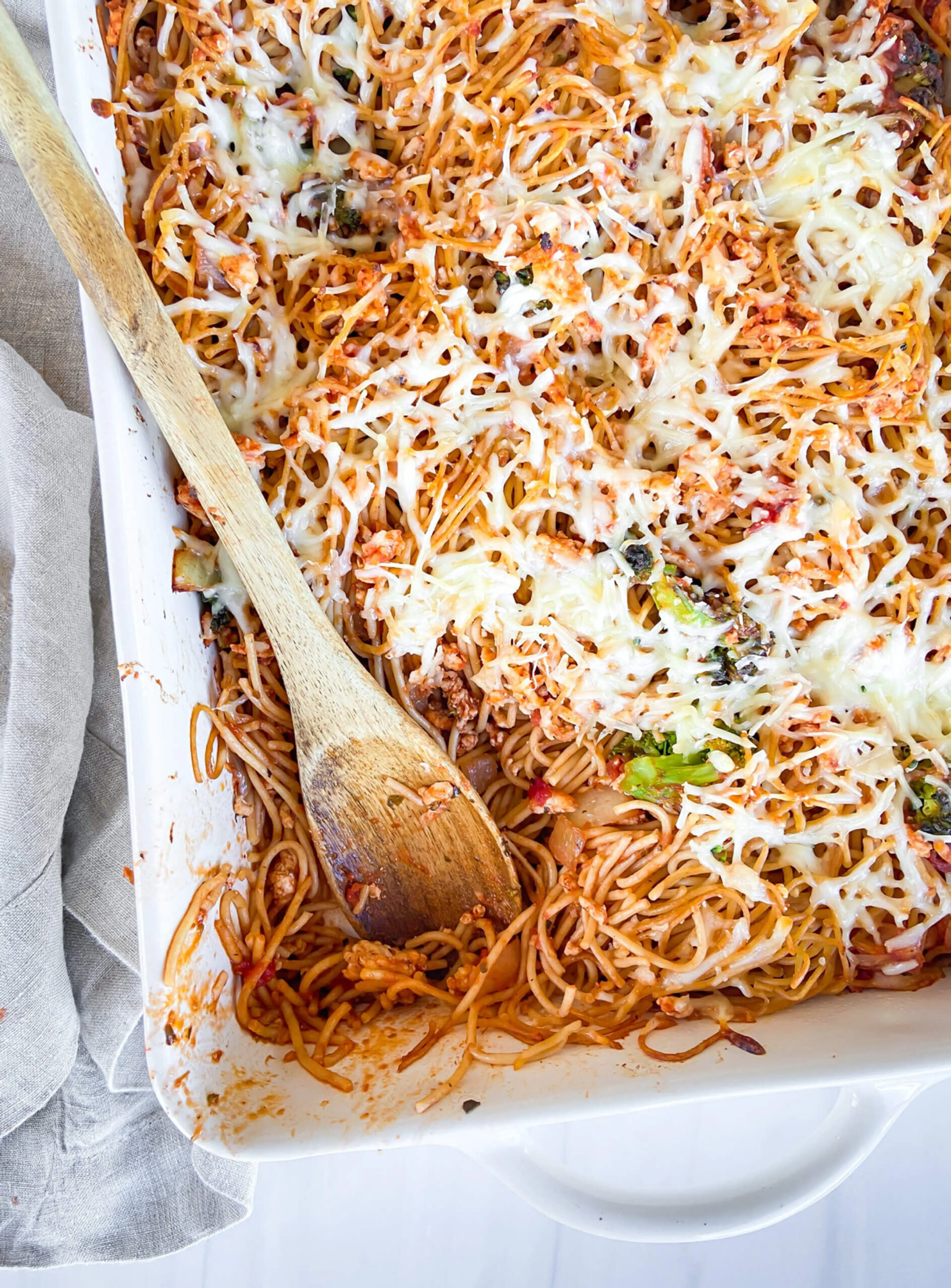 Healthy Ground Turkey Pasta Bake