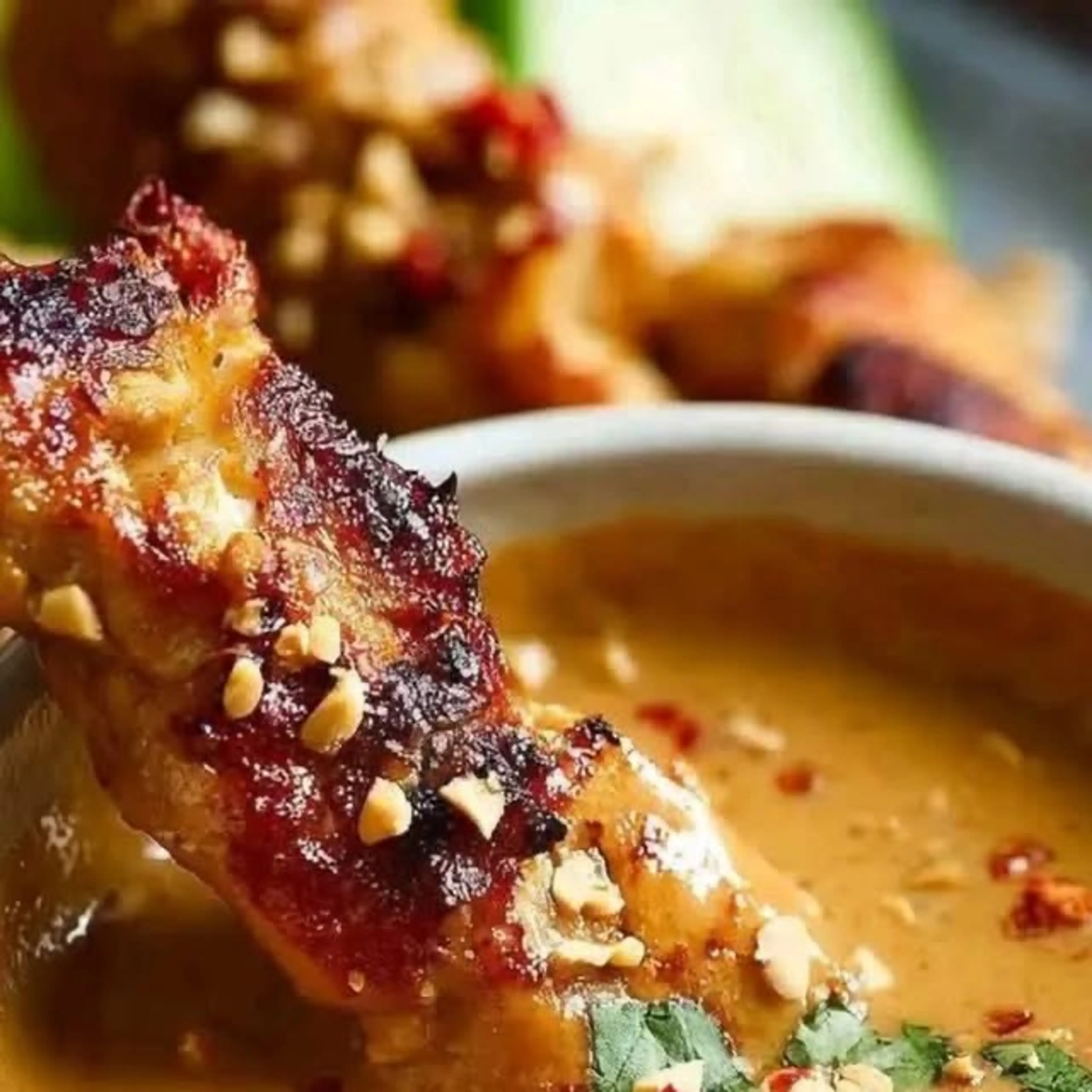 Thai Chicken Satay with Peanut Sauce