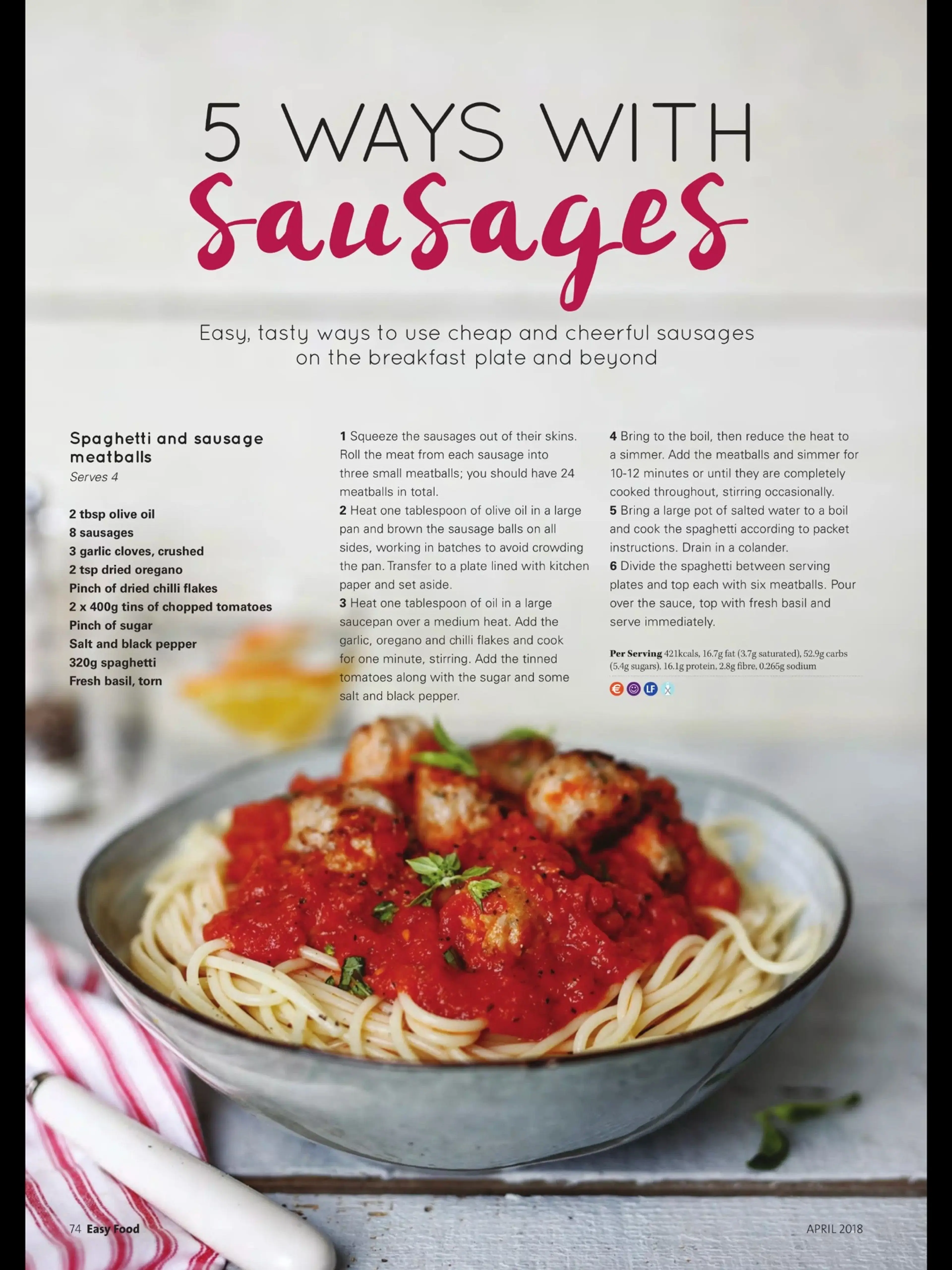 Spaghetti And Sausage Meatballs