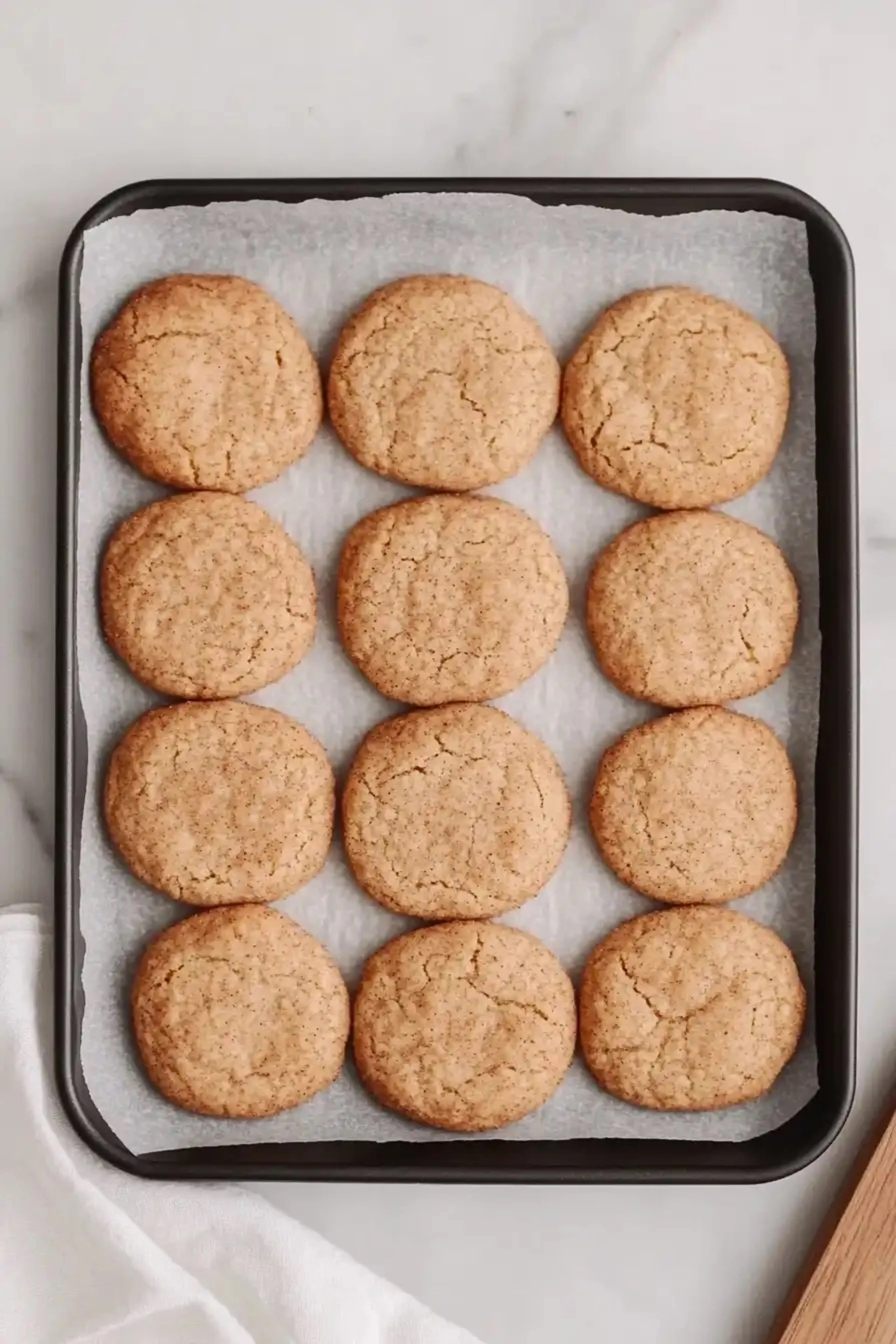 Fluffy Sourdough Discard Snickerdoodle Cookies