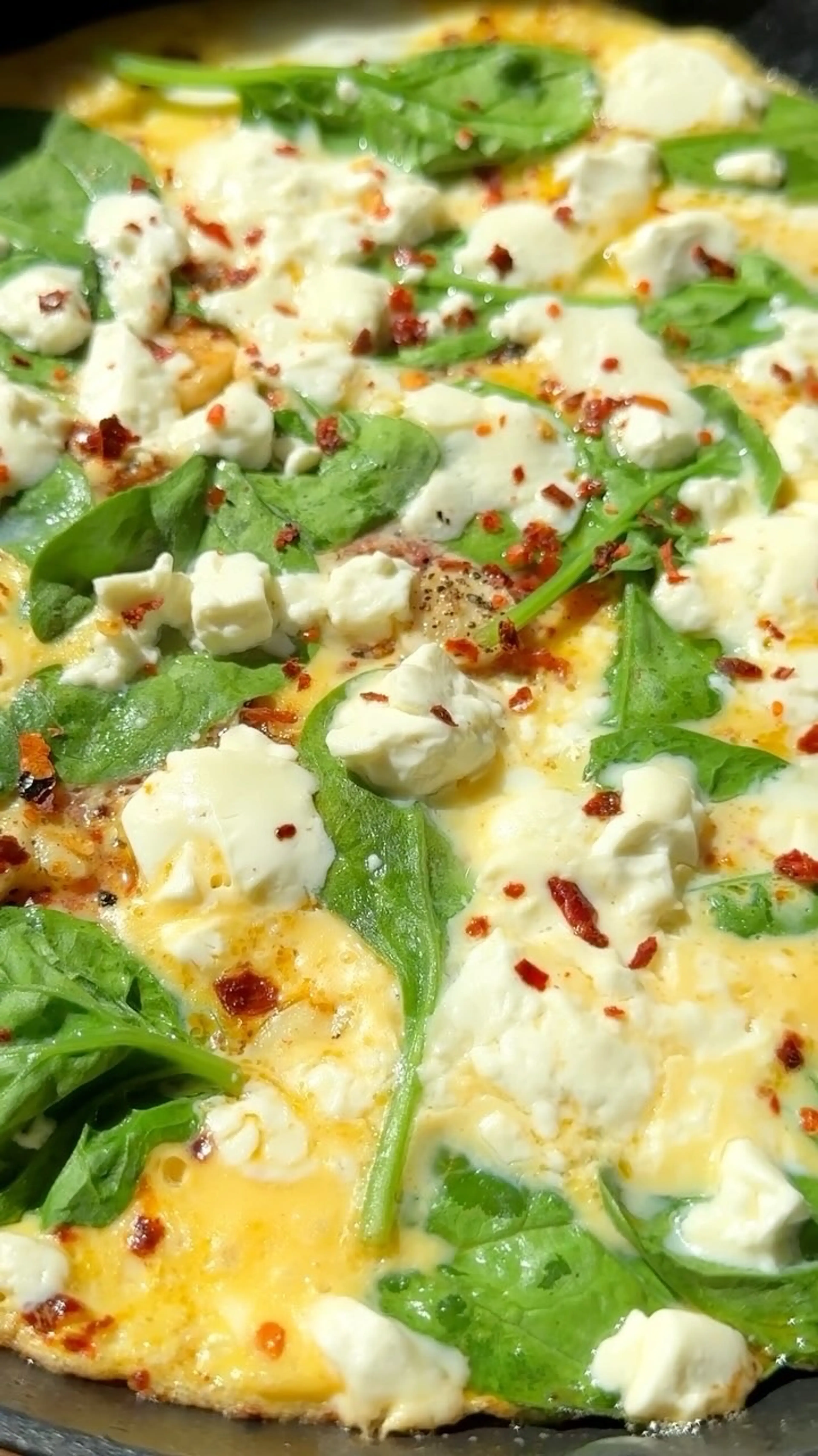 Spinach and Feta Tomato Omelette