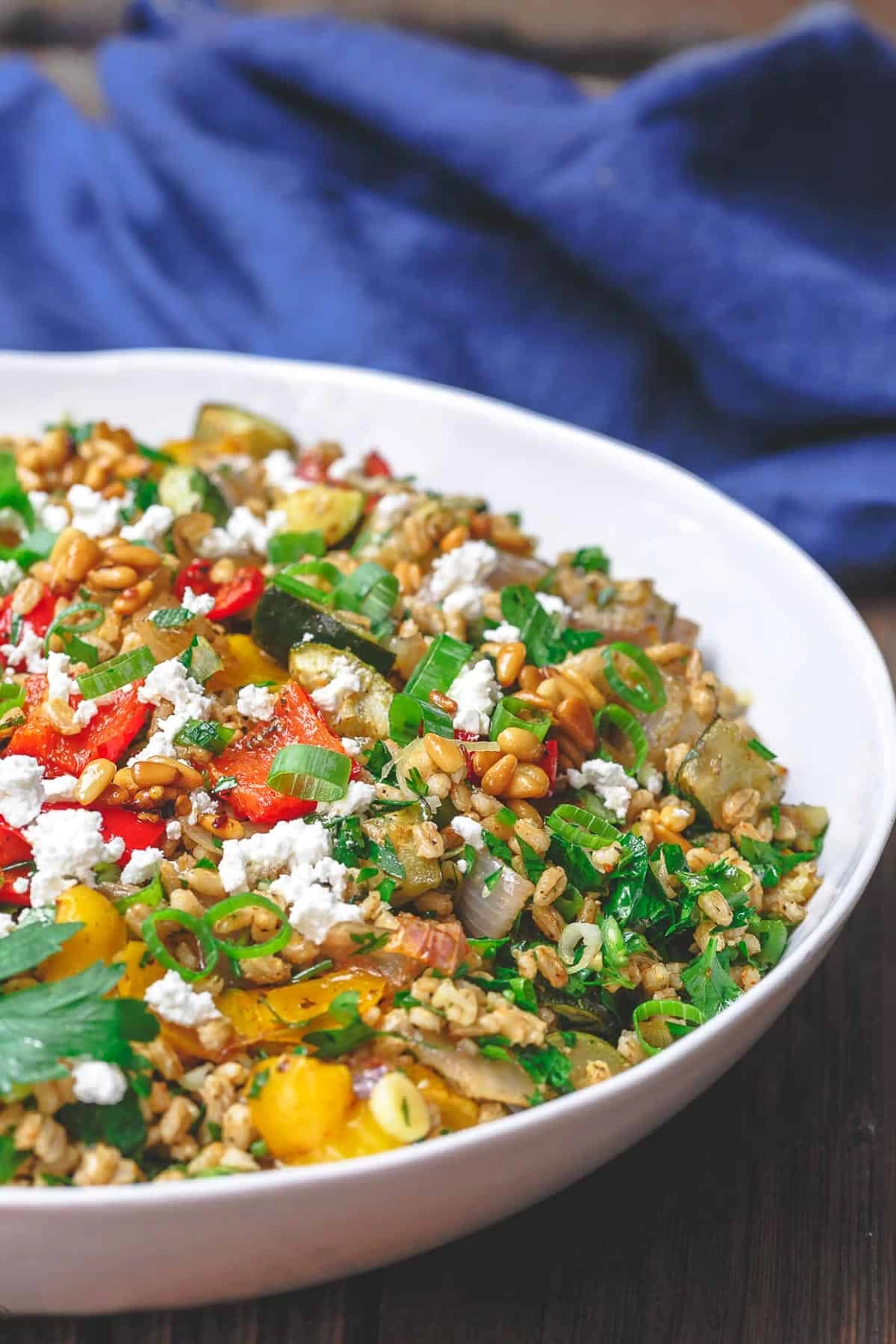 Barley Salad with Roasted Vegetables