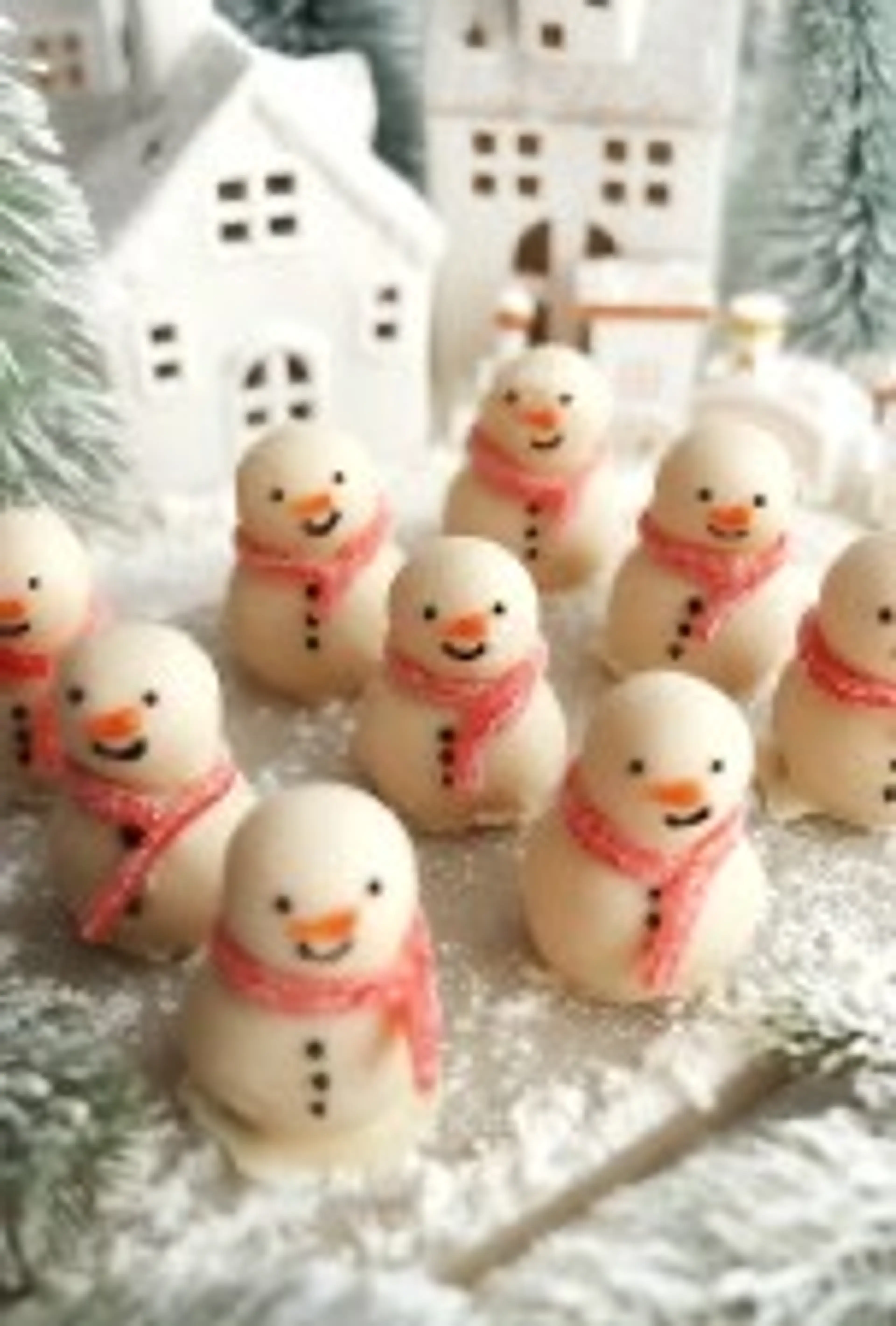 No-Bake Snowman Truffles