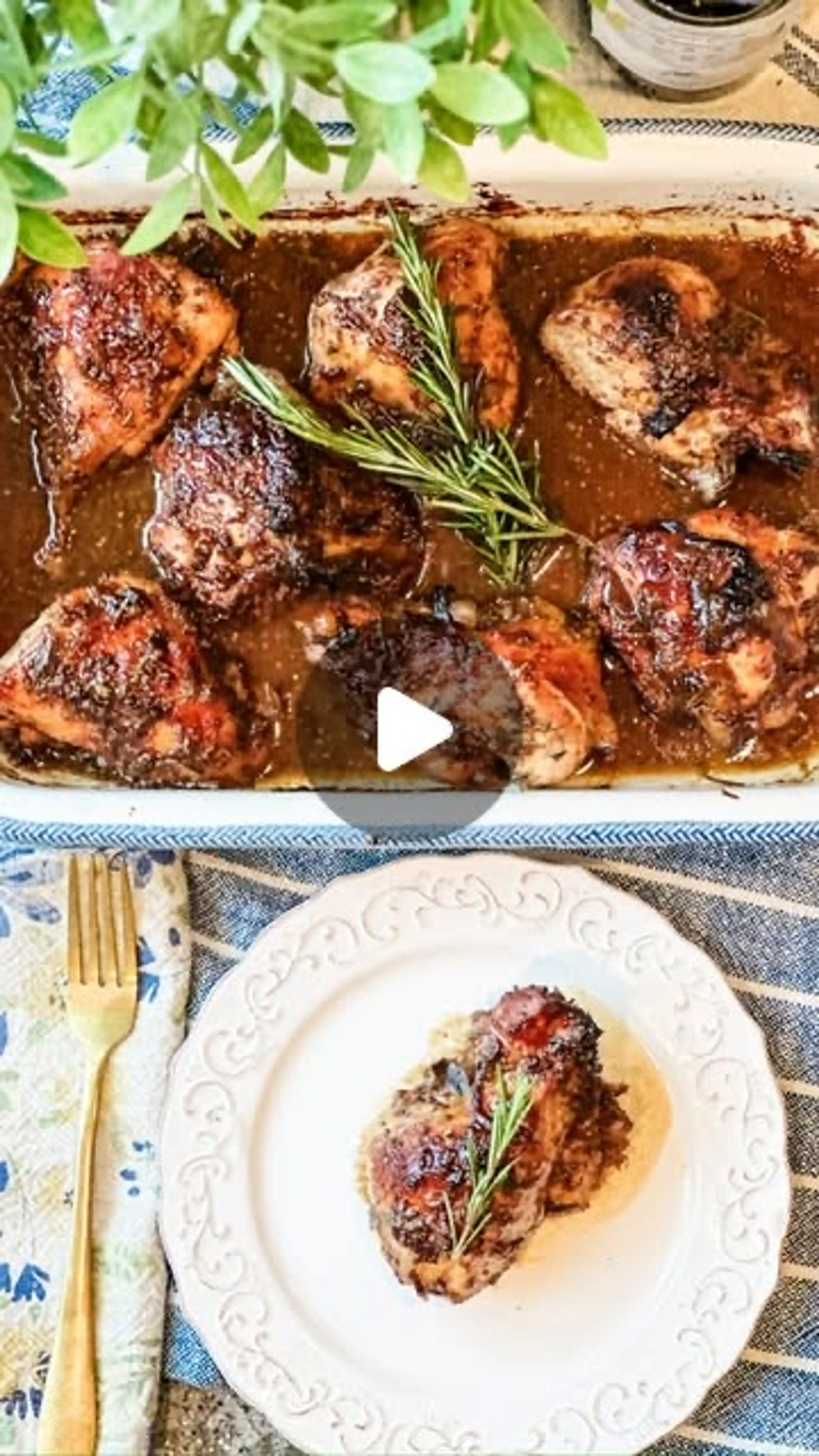 Roasted Chicken with an Apricot and Balsamic Glaze Is an Eas