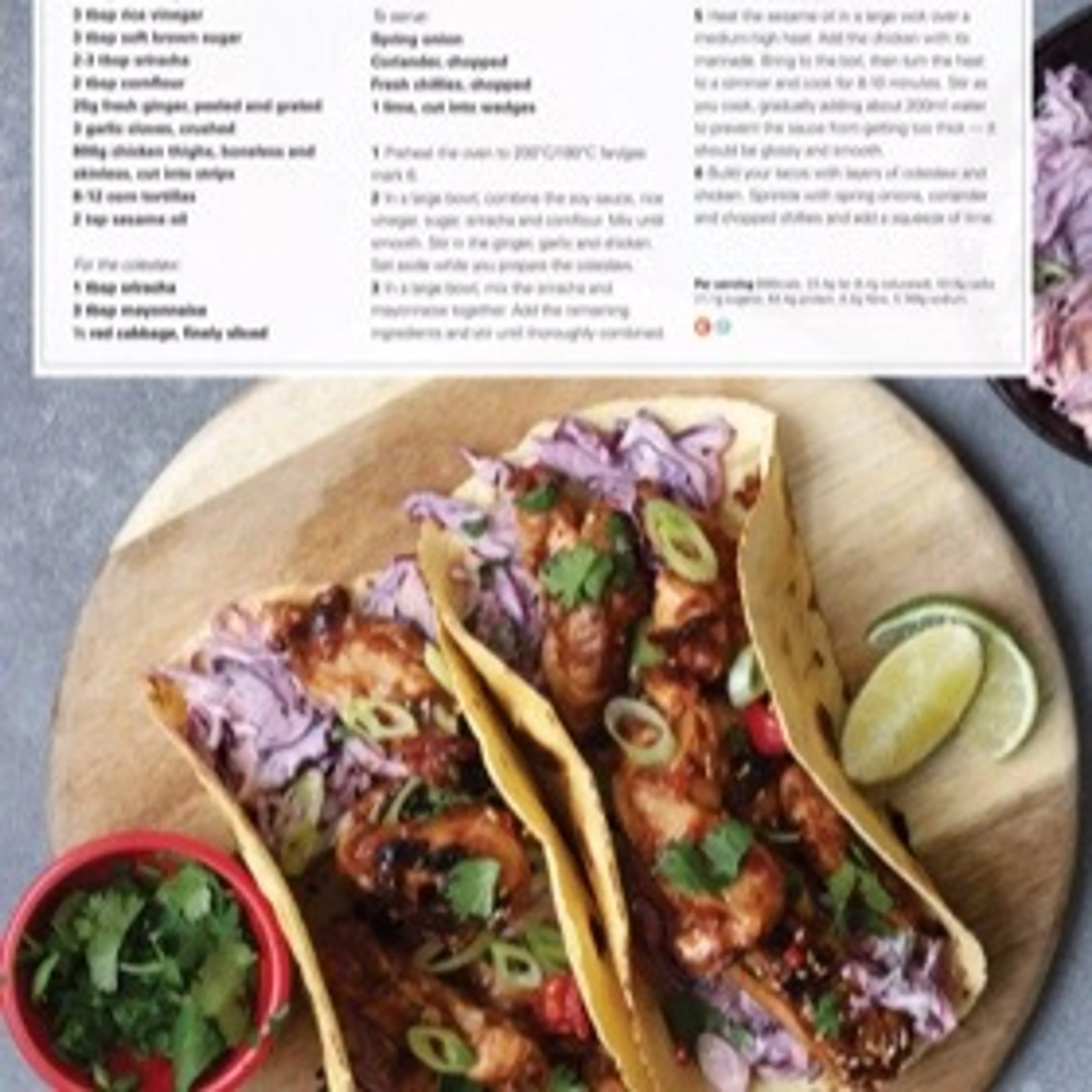KOREAN CHICKEN TACOS