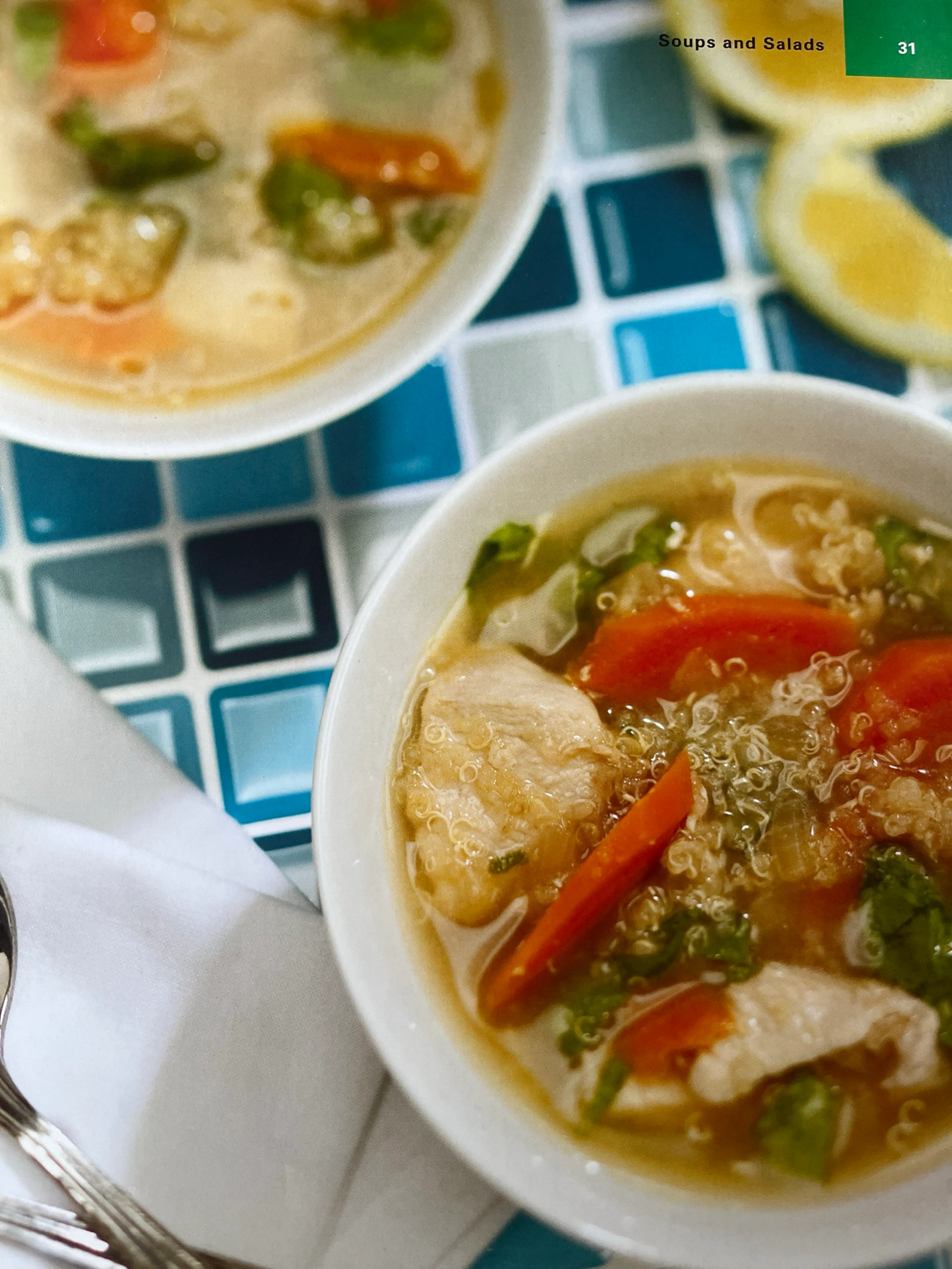 Lemony Chicken and Quinoa Soup
