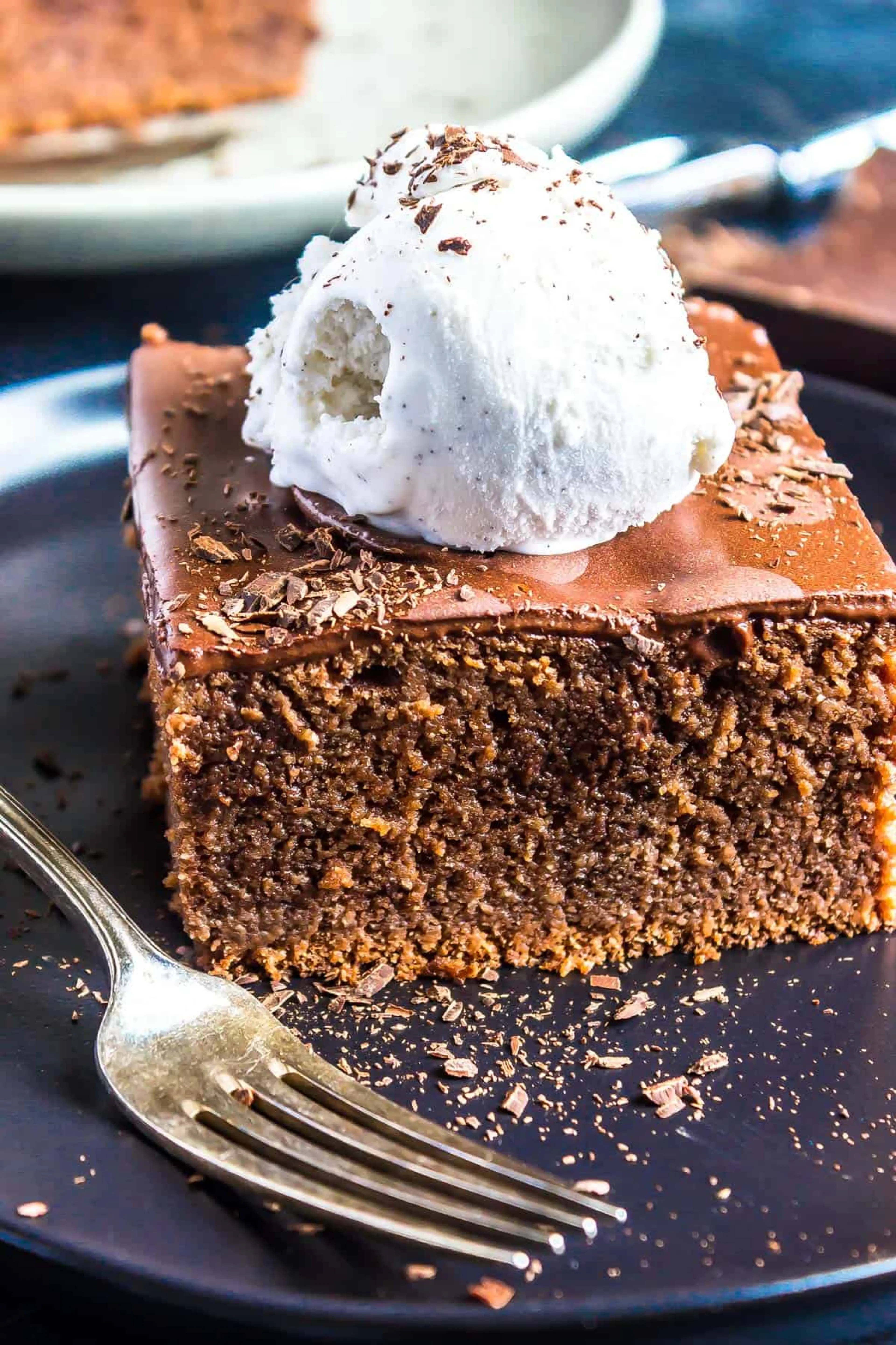 Keto Chocolate Pudding Poke Cake