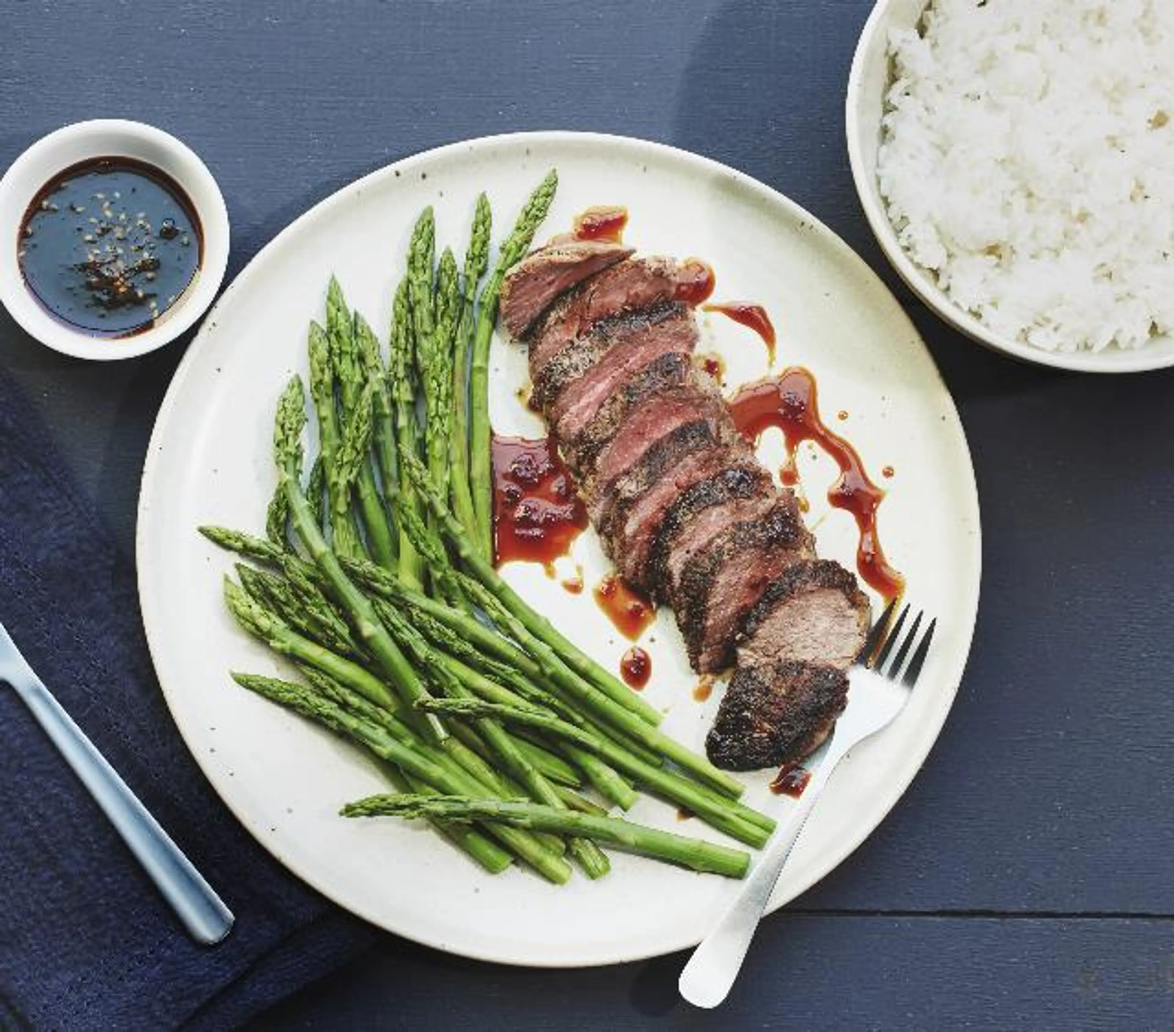 Beef Tenderloin with Teriyaki Reduction