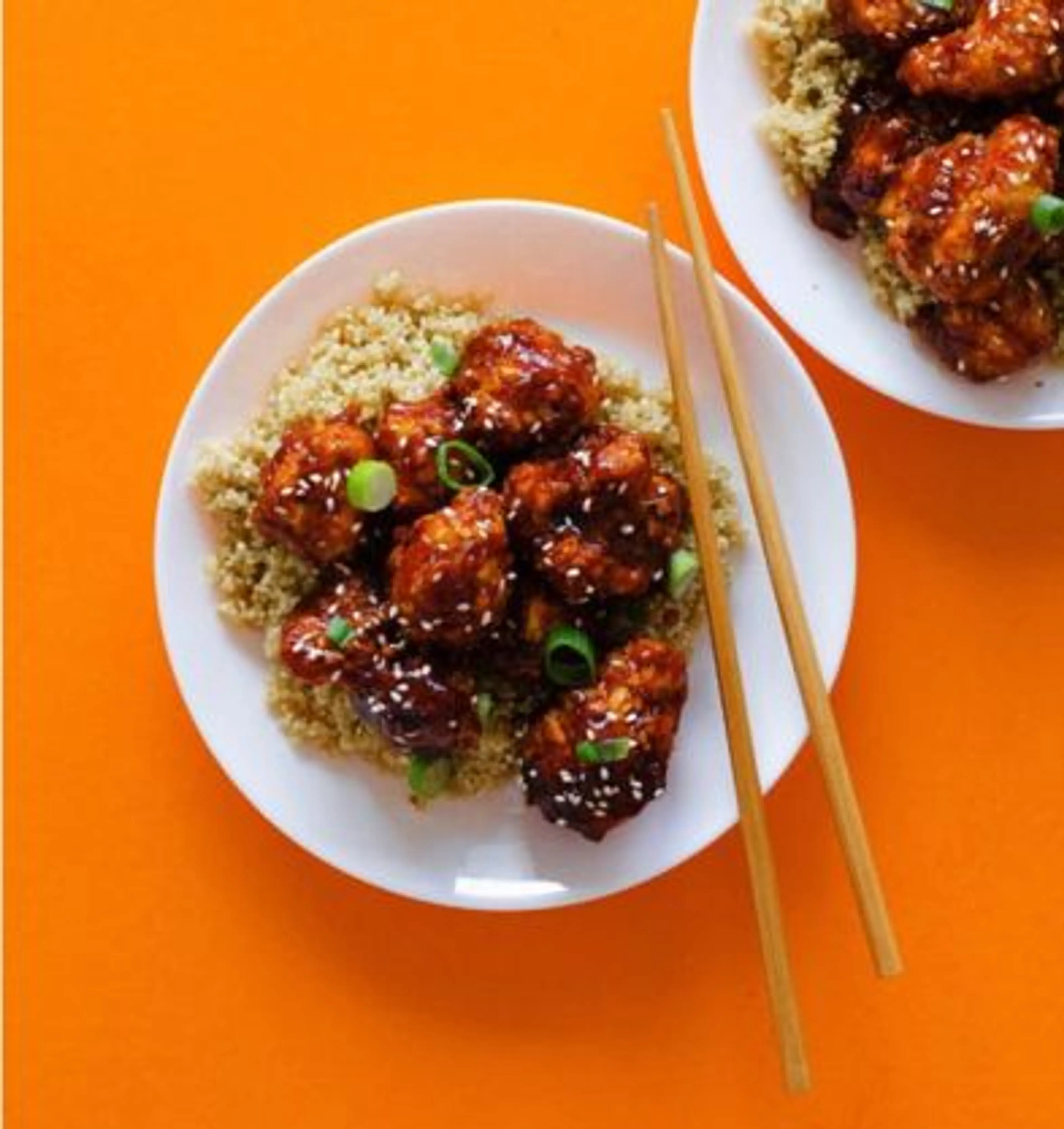 Baked General Tso's Cauliflower