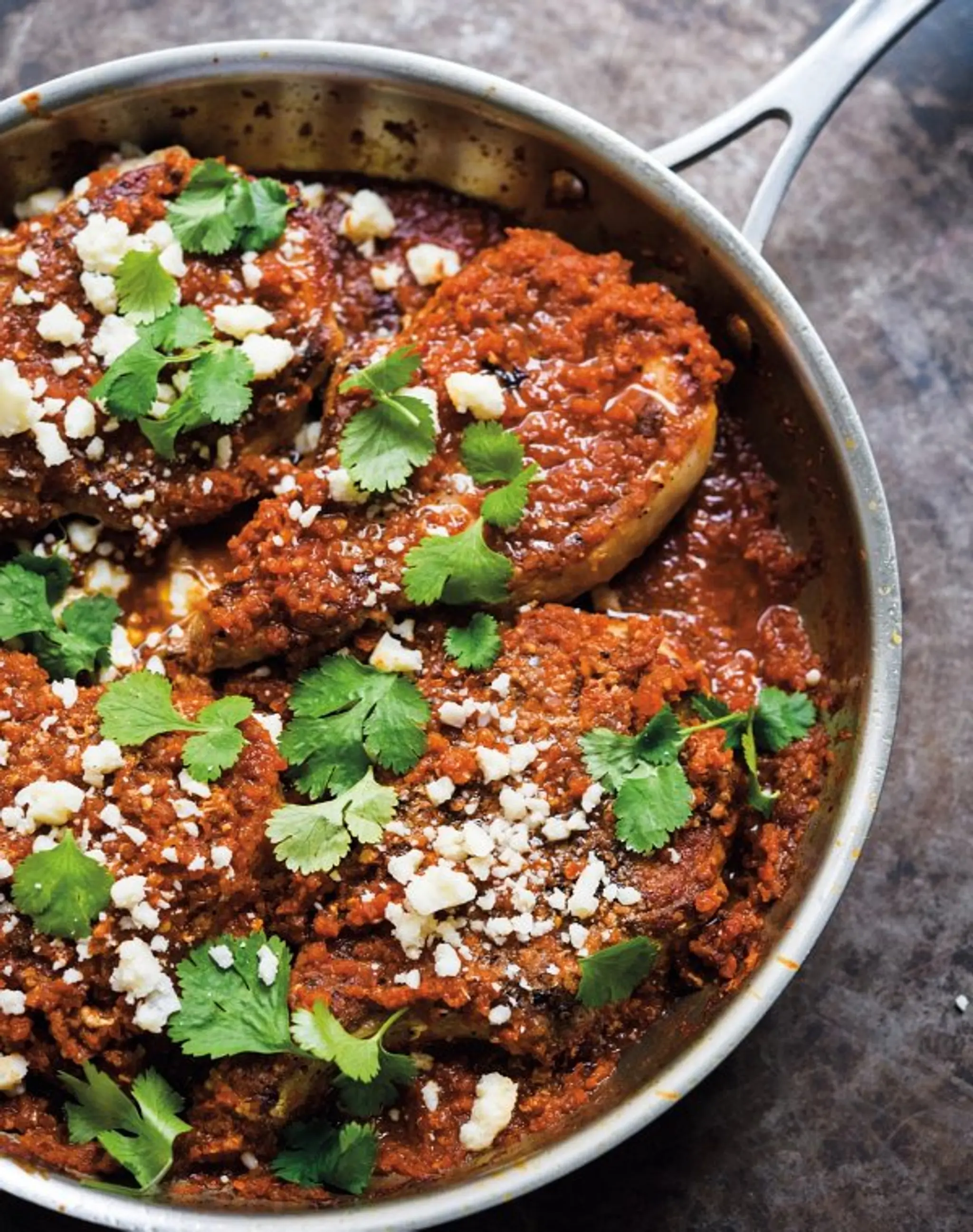 Pork Chops in Chipotle Sauce(Chuletas de Puerco Enchipotlada