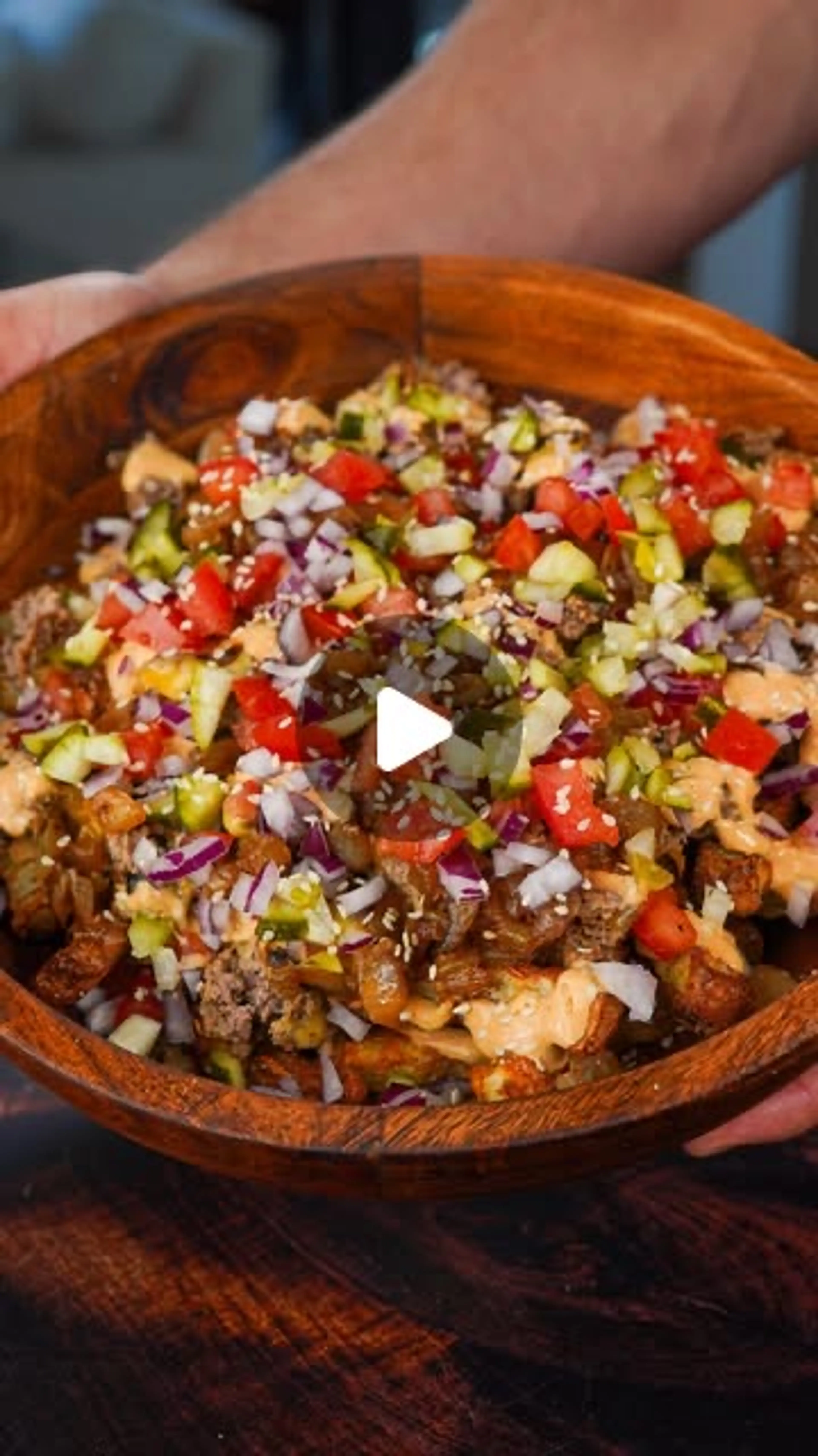 Chopped Cheese Burger Loaded Fries