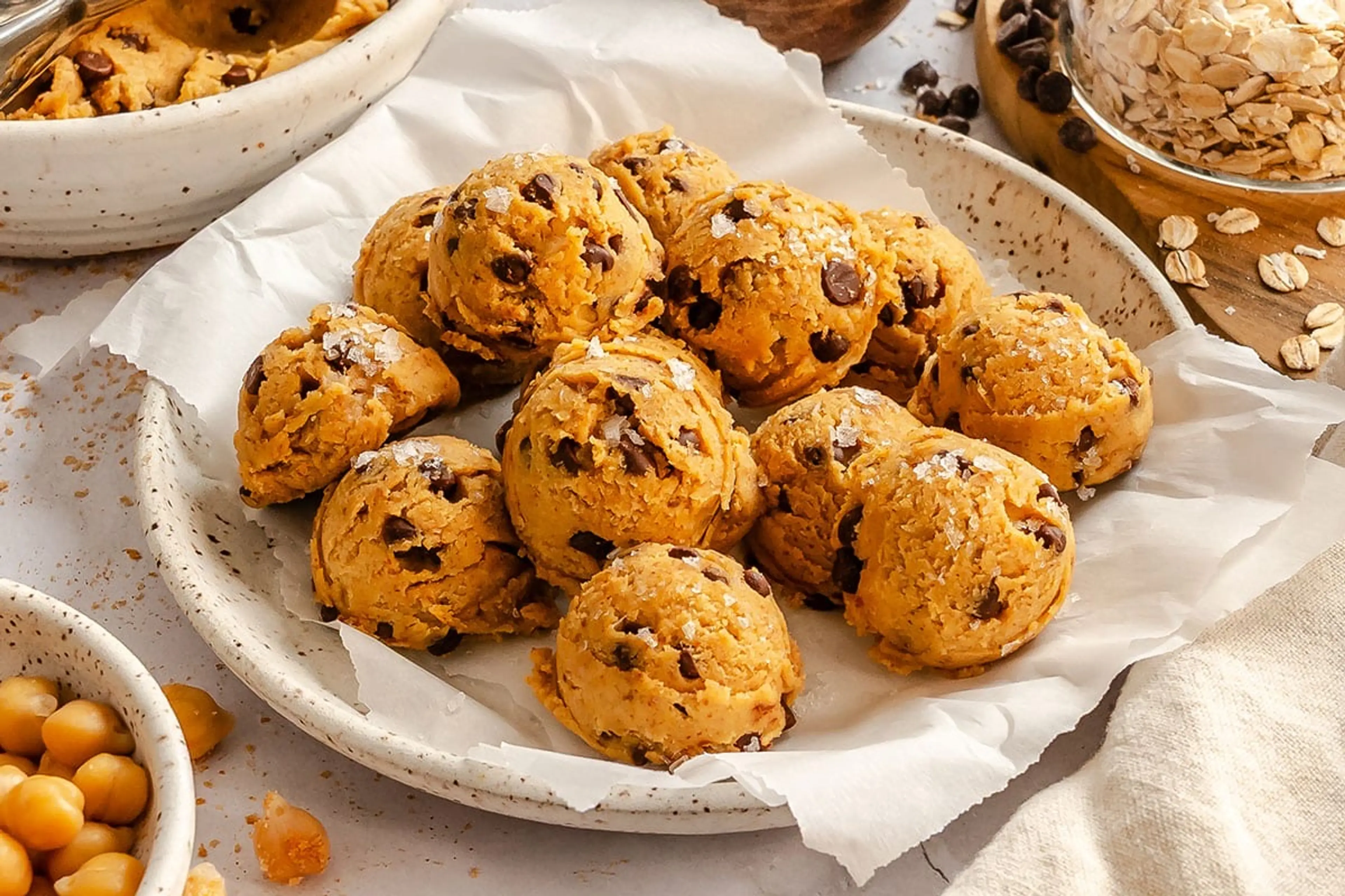 Edible Chickpea Cookie Dough (Vegan)