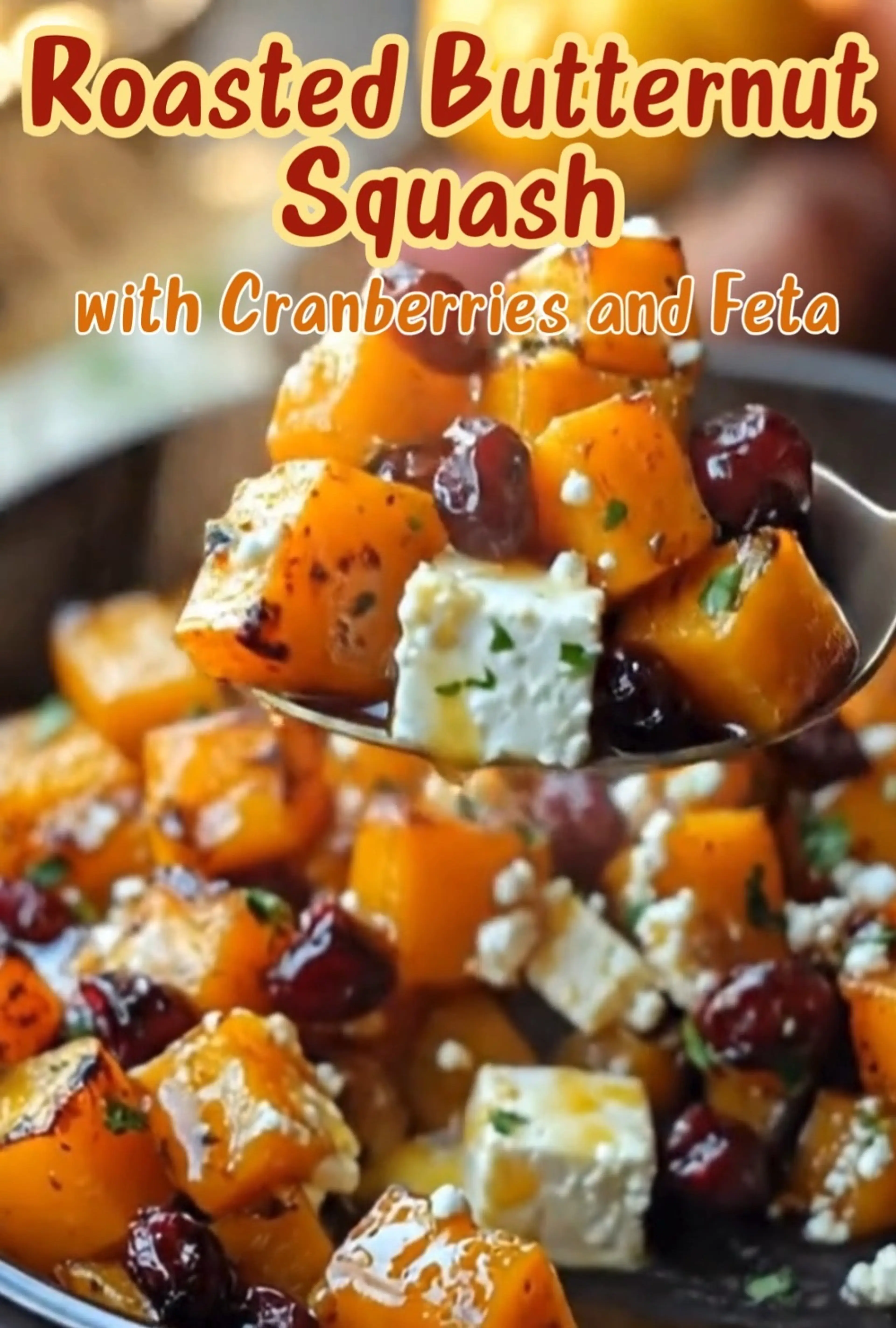 Roasted Butternut Squash with Cranberries and Feta – Don’t L