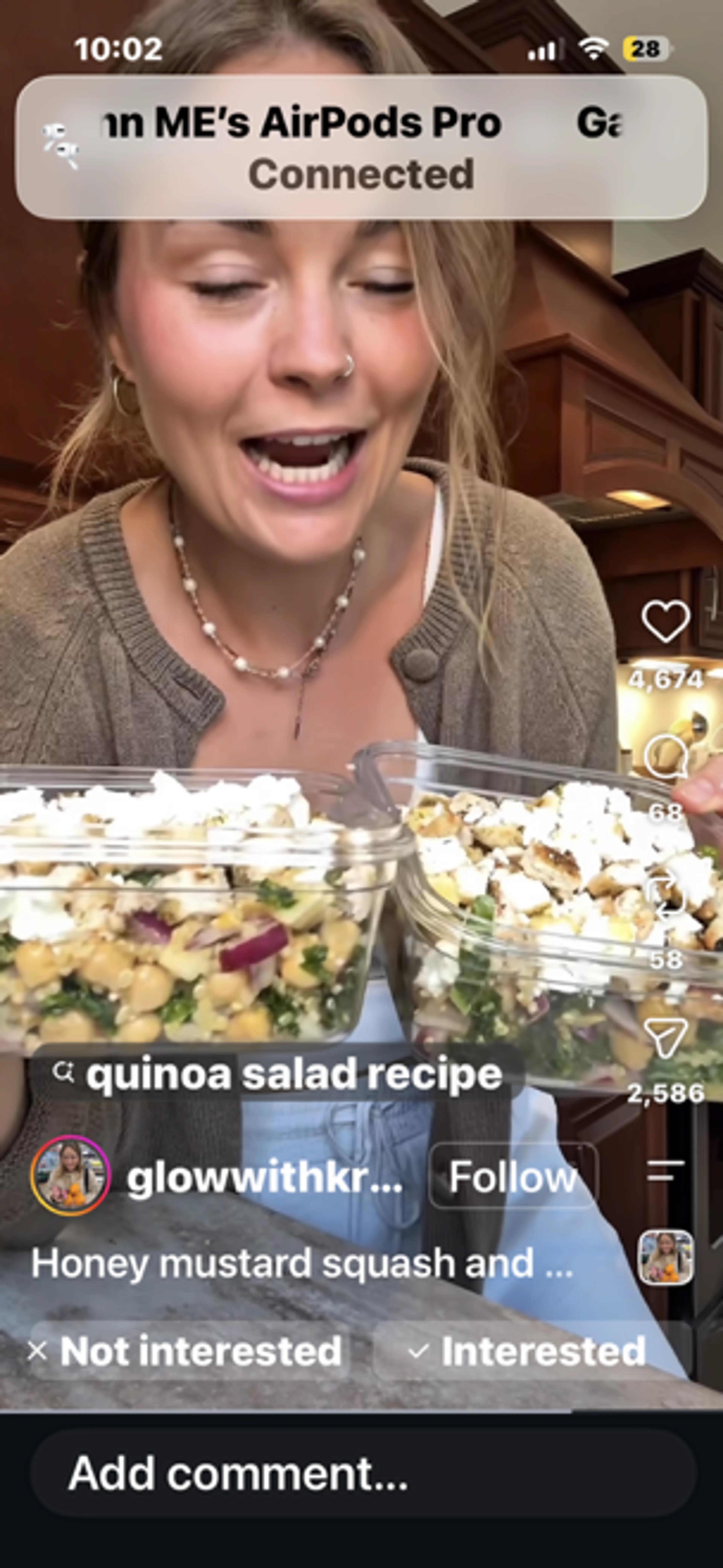 Honey Mustard Squash and Apple Quinoa Salad