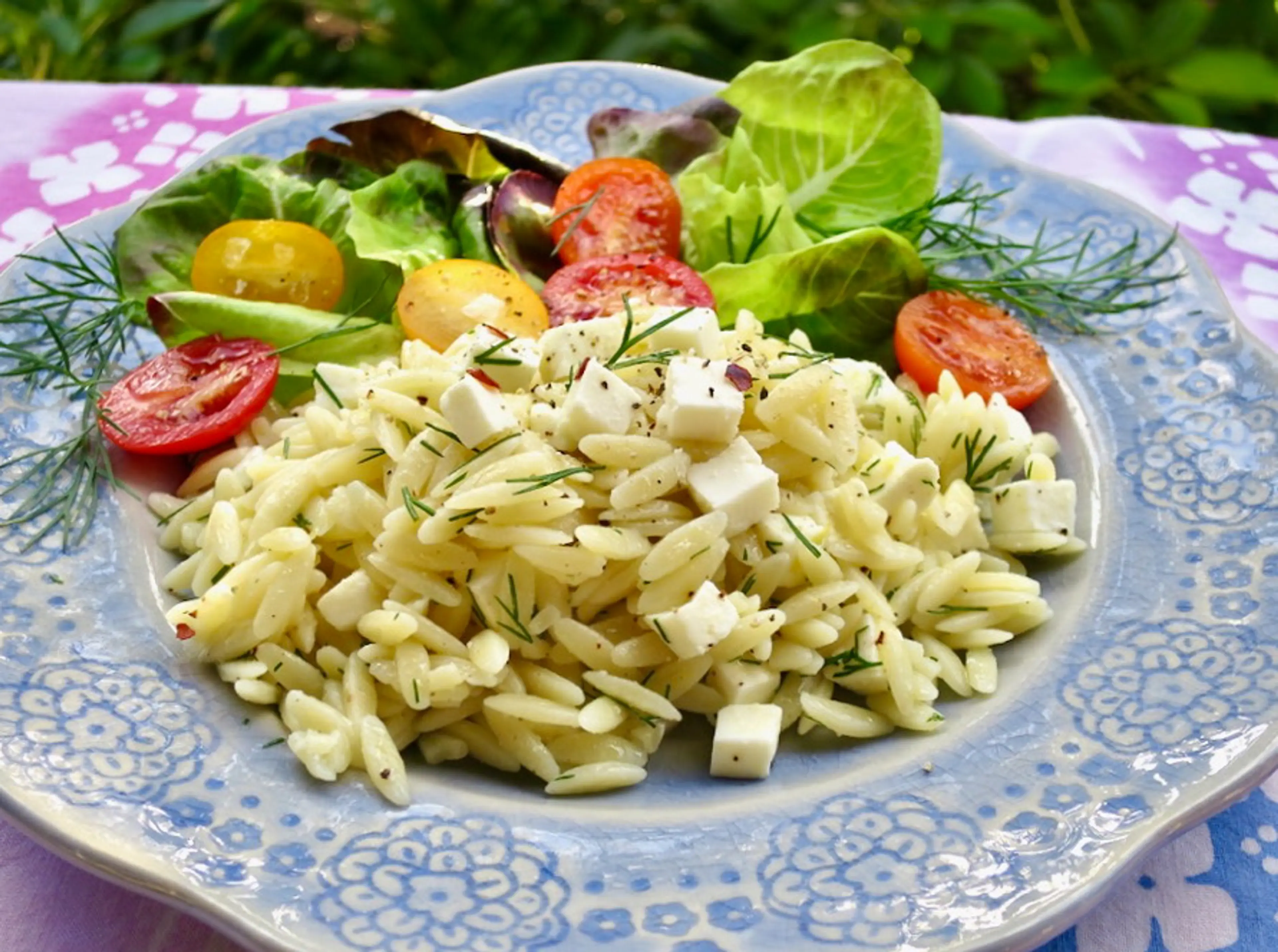 Orzo with Feta, Lemon & Dill