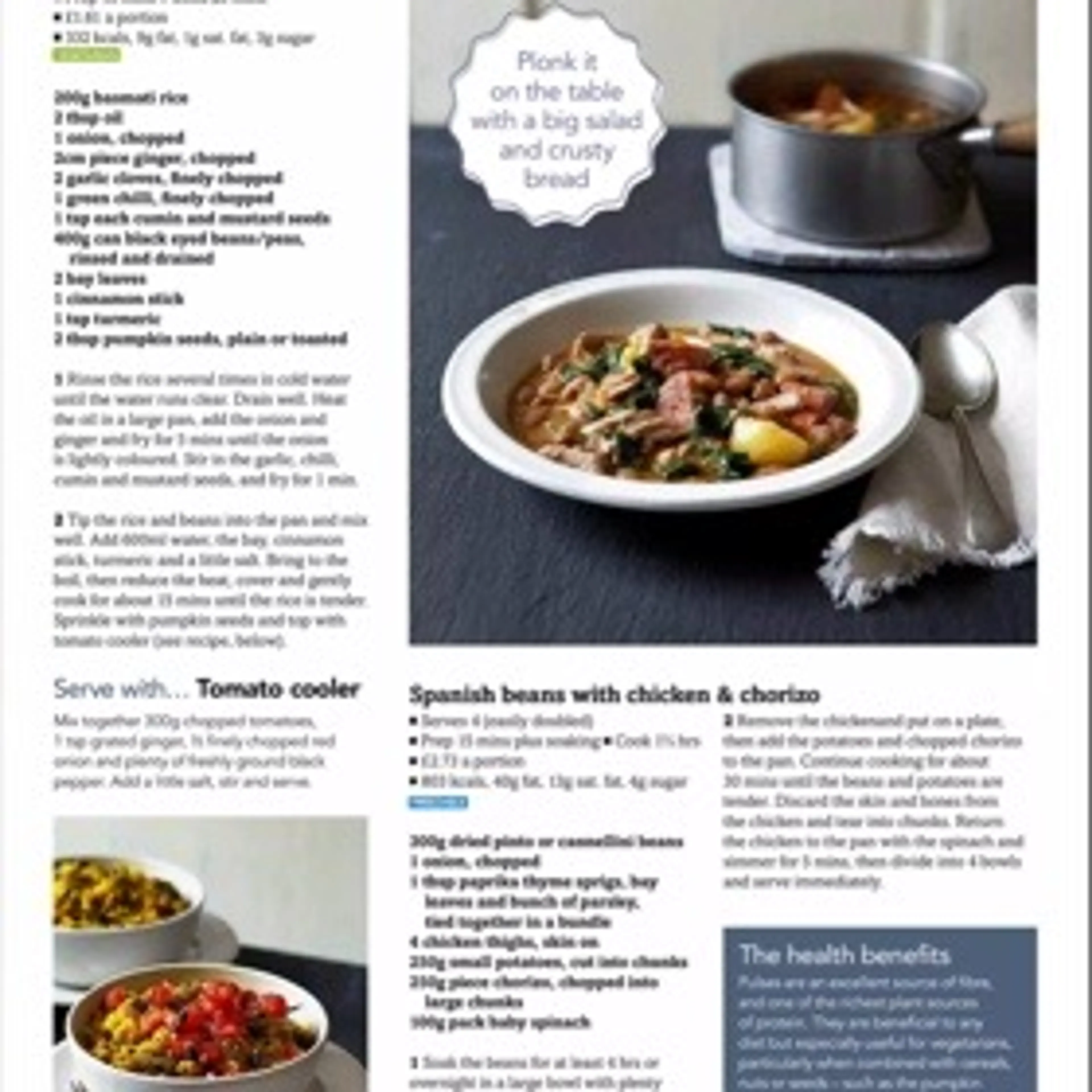 Spiced rice & beans