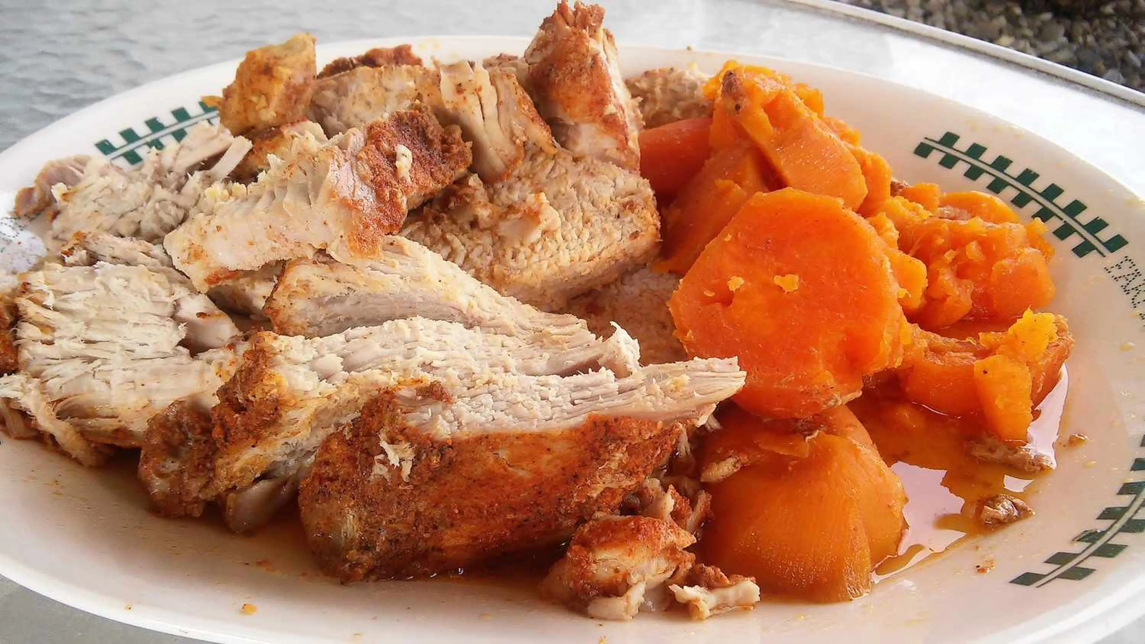 Slow Cooker Pork Loin Roast with Brown Sugar and Sweet Potat