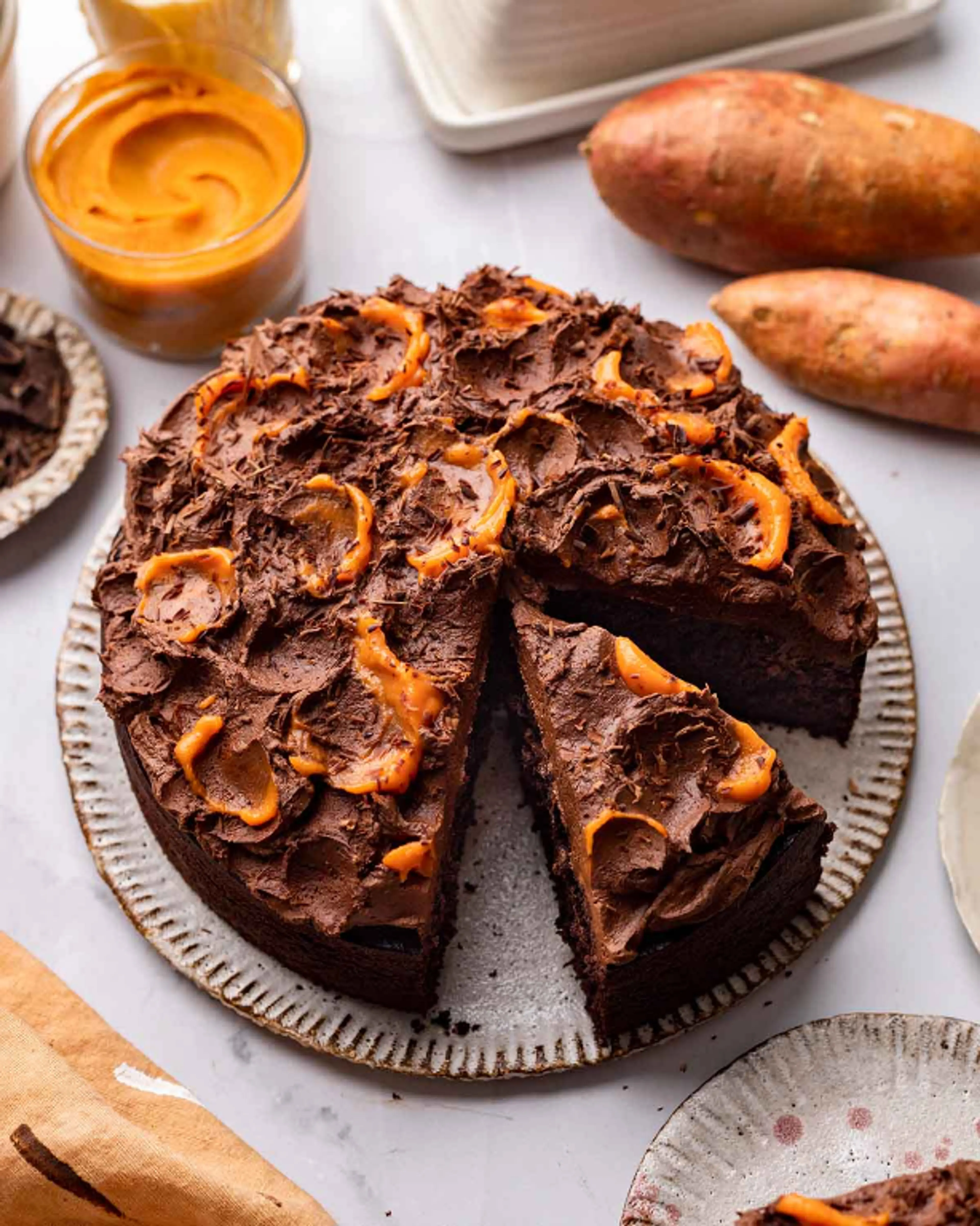 Sweet Potato Chocolate Cake
