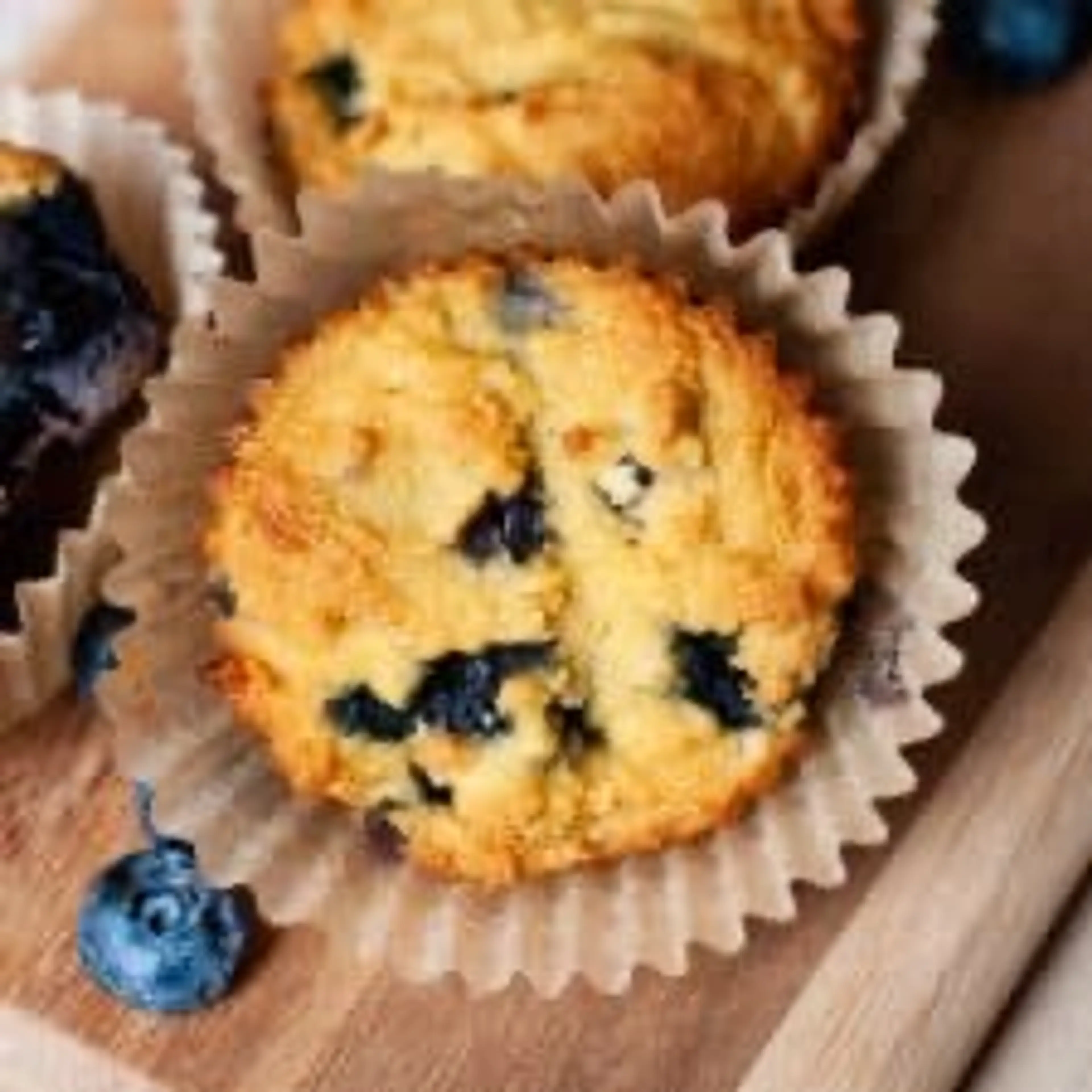 Paleo Lemon Blueberry Muffins